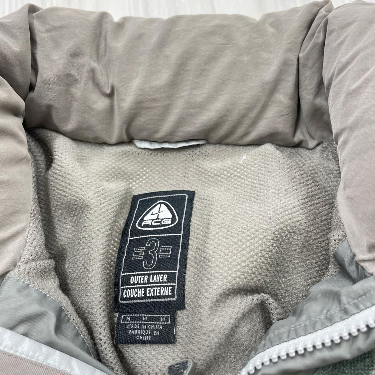 ダウンジャケット 00S ACG OUTER LAYER COUCHE EXTERNE (M) M グレー