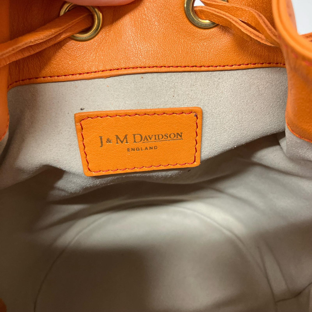 ショルダーバッグ J&M DAVIDSON オレンジ