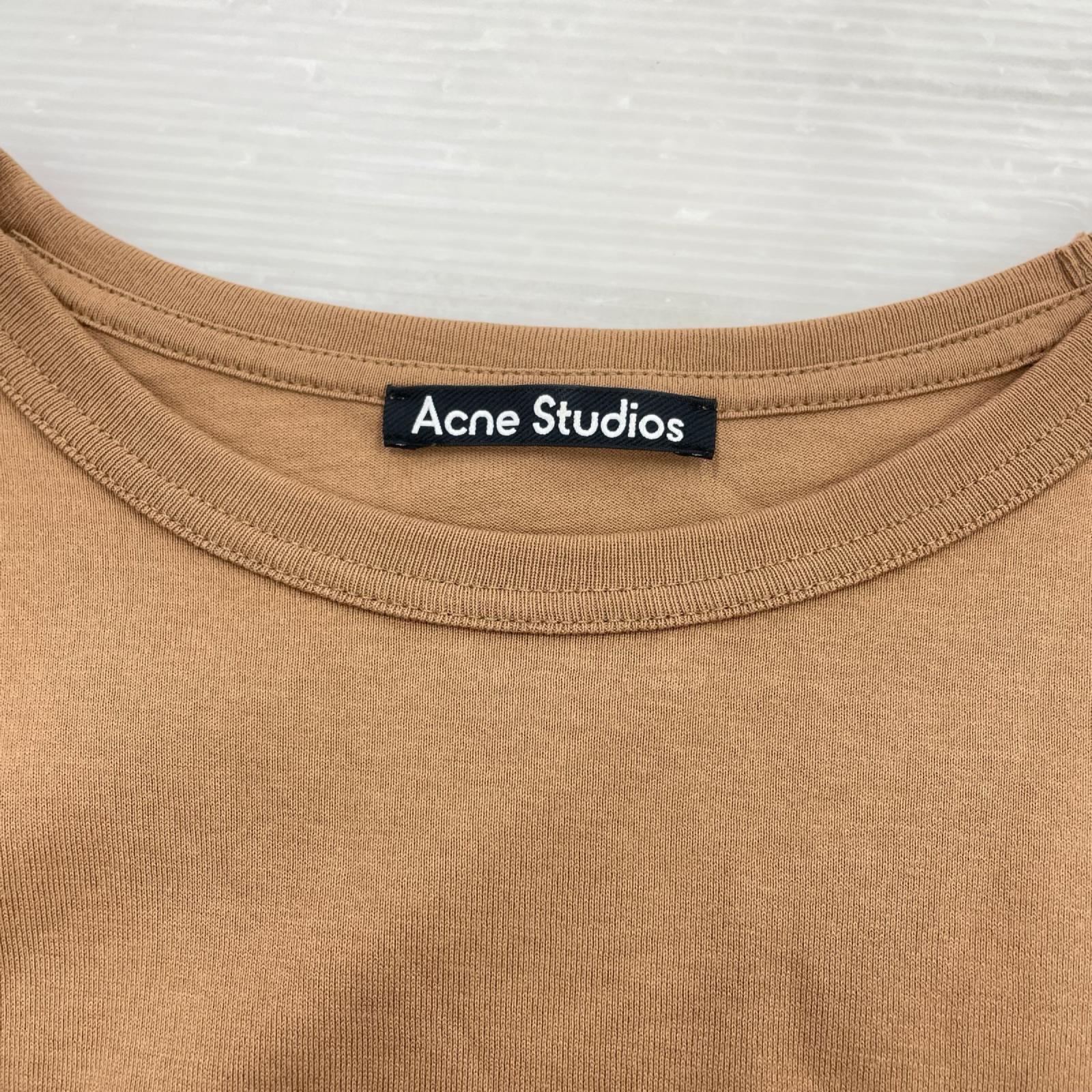 半袖Tシャツ \FACE PATCH Tシャツ 茶 (S) S ブラウン
