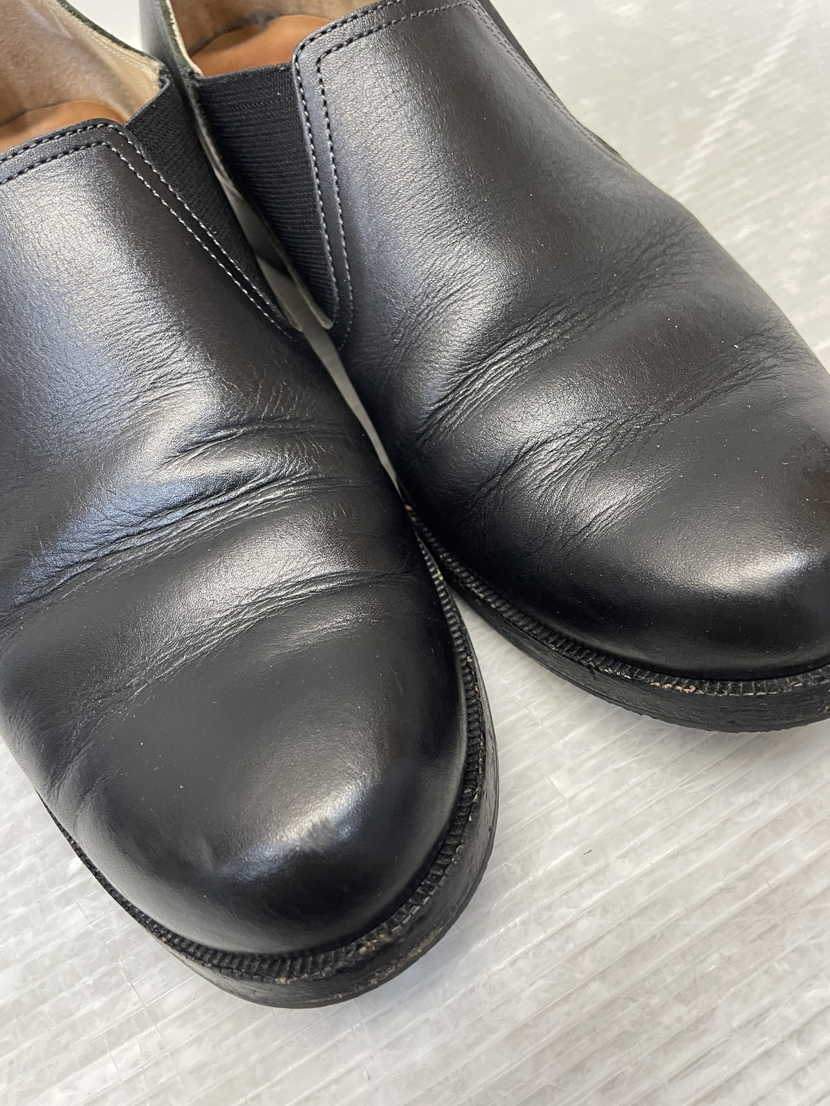 シューズ POST PRODUCTION MIL-DRESS Calf サイドゴアシューズ 6 ブラック