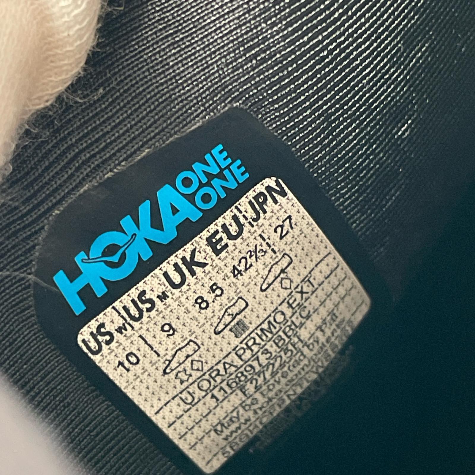 スニーカー HOKA ORA PRIMO EXT ミュールシューズ 27.0 ブラック 27cm (US9 UK8 1/2 EU44) ブラック
