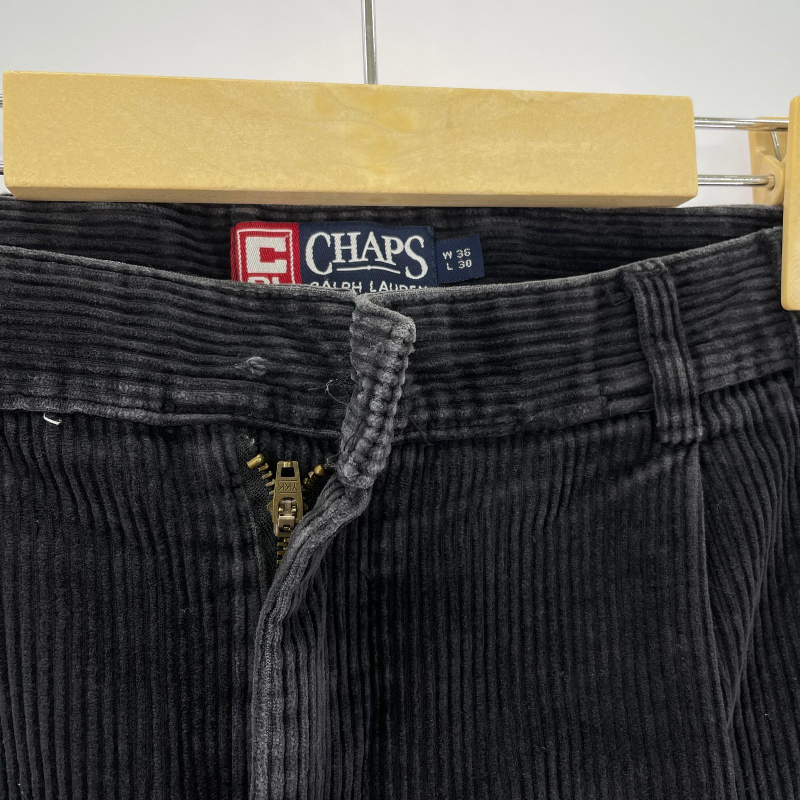 パンツ 2タック コーデュロイパンツ ブラック 36 ブラック