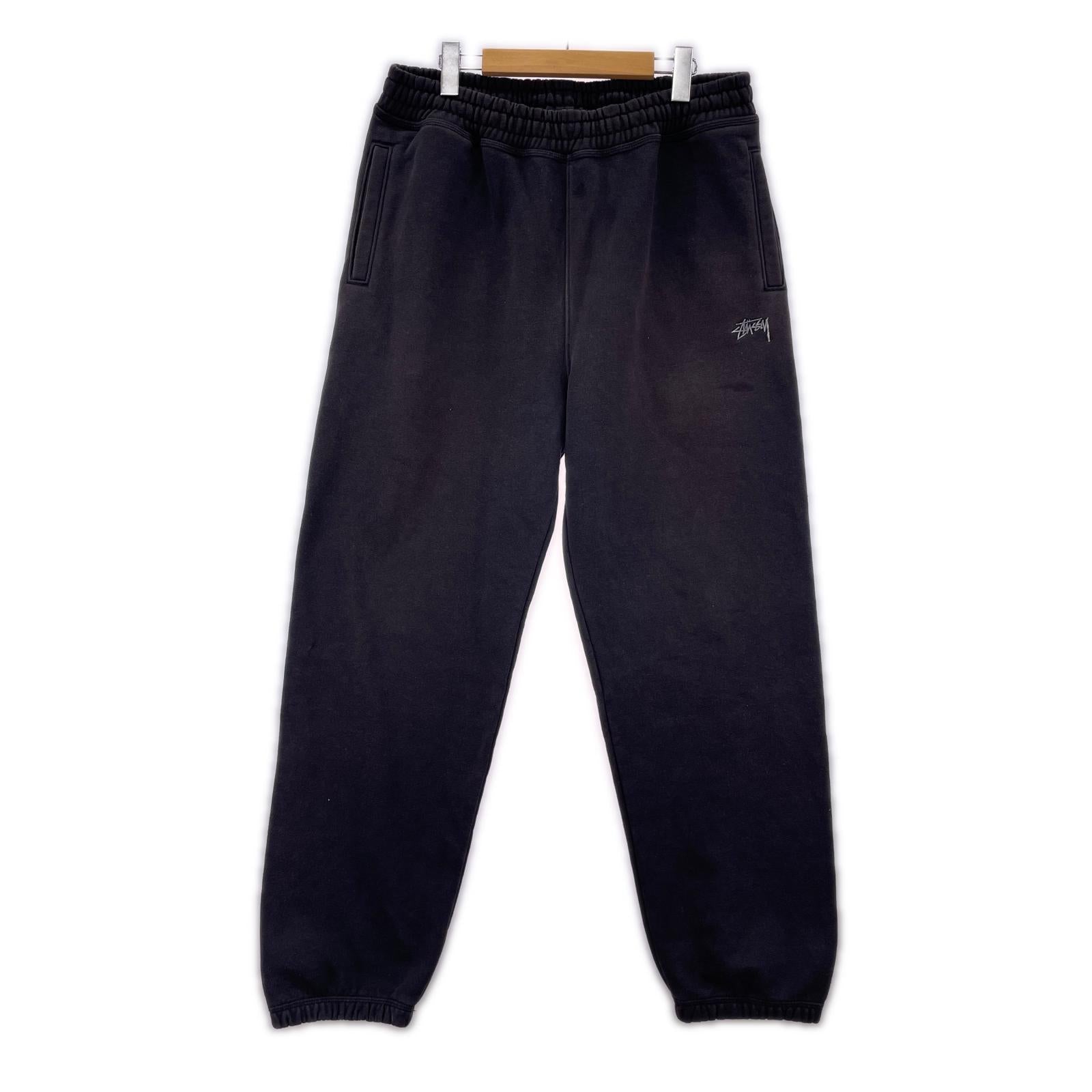 パンツ STUSSY STOCK LOGO PANTS 黒 (L) L ブラック