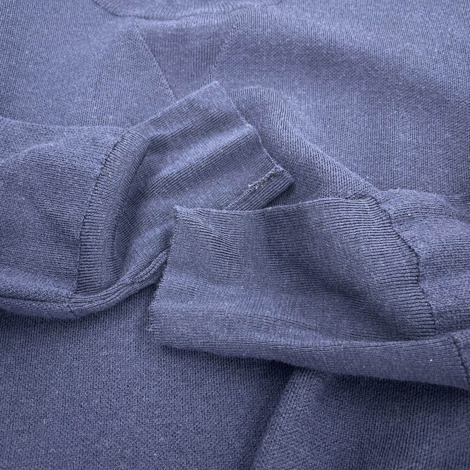 ニット ×JOHN SMEDLEY 1980 Double V Pullover 紺 L L