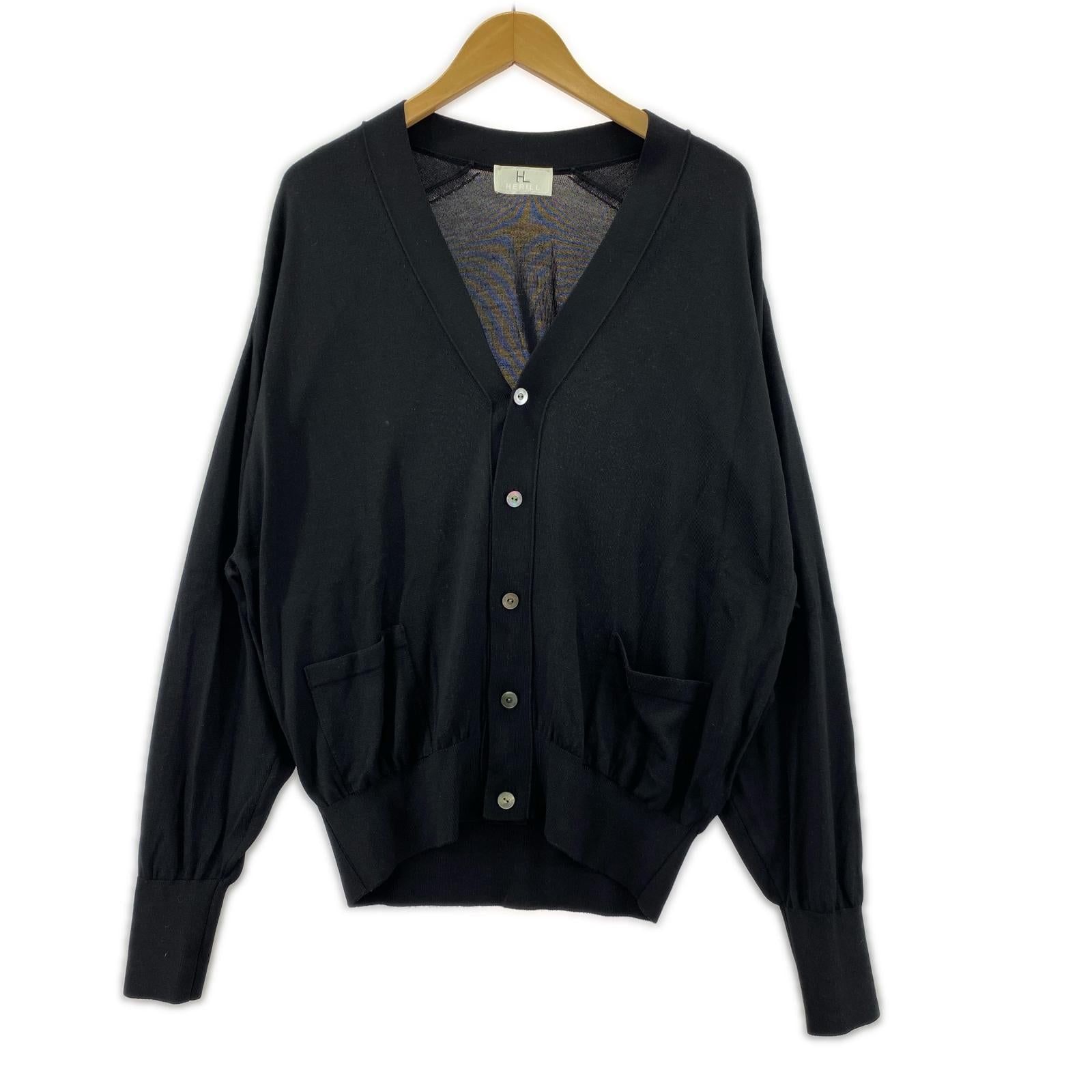カーディガン Silk Cardigan 黒 (2) 2 ブラック