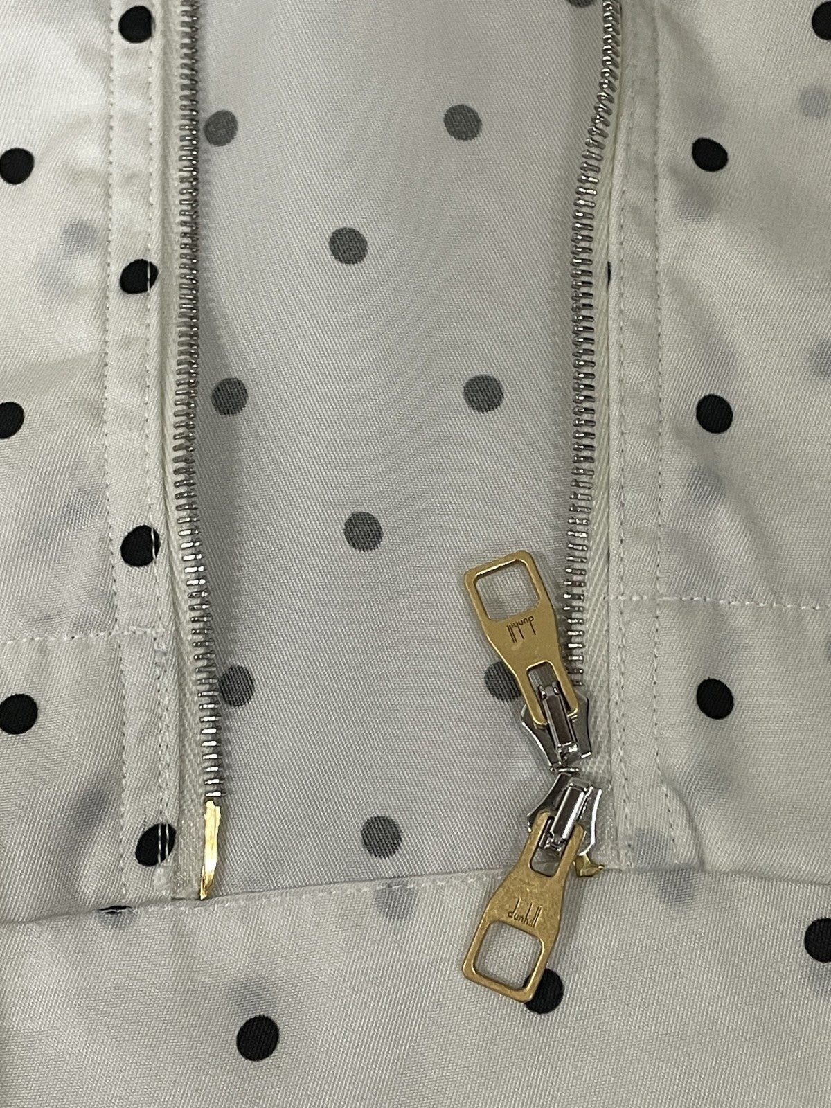 dunhill ドット柄ジップブルゾン XS アイボリー