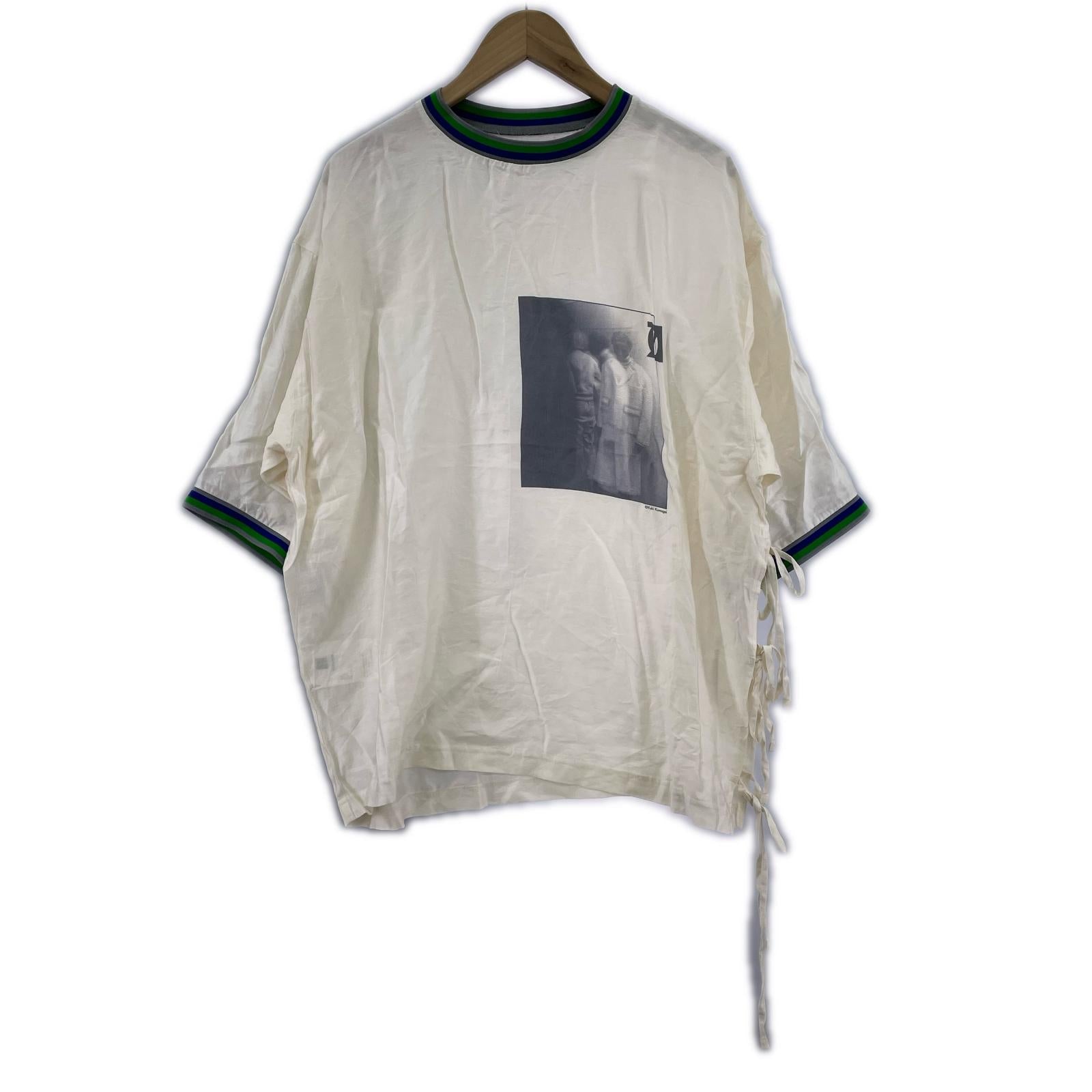 半袖Tシャツ HOMME BACK STAGE PHOTO ボーダー ベージュ 48 ベージュ