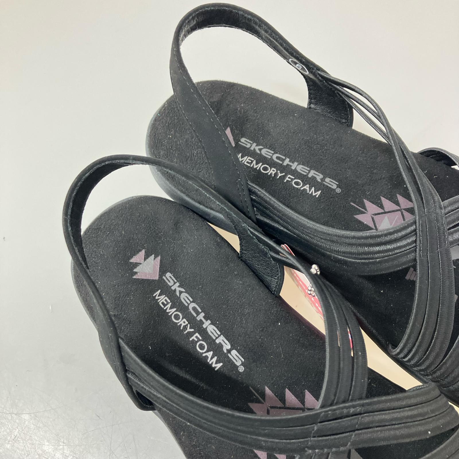 シューズ Skechers Reggae Slim Simply Stretch ブラック