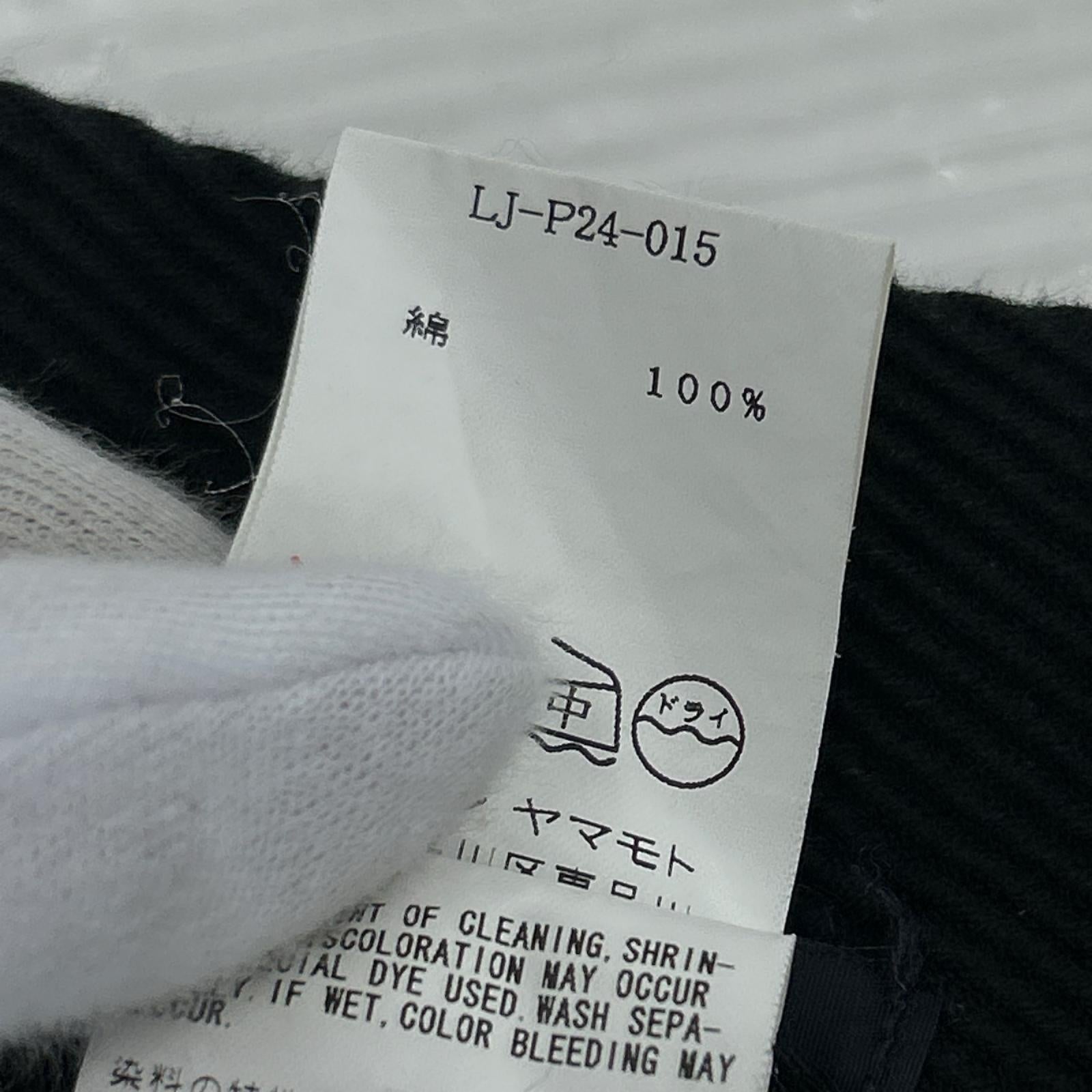 パンツ LJ-P24-015 クロップド 黒 (S) S ブラック