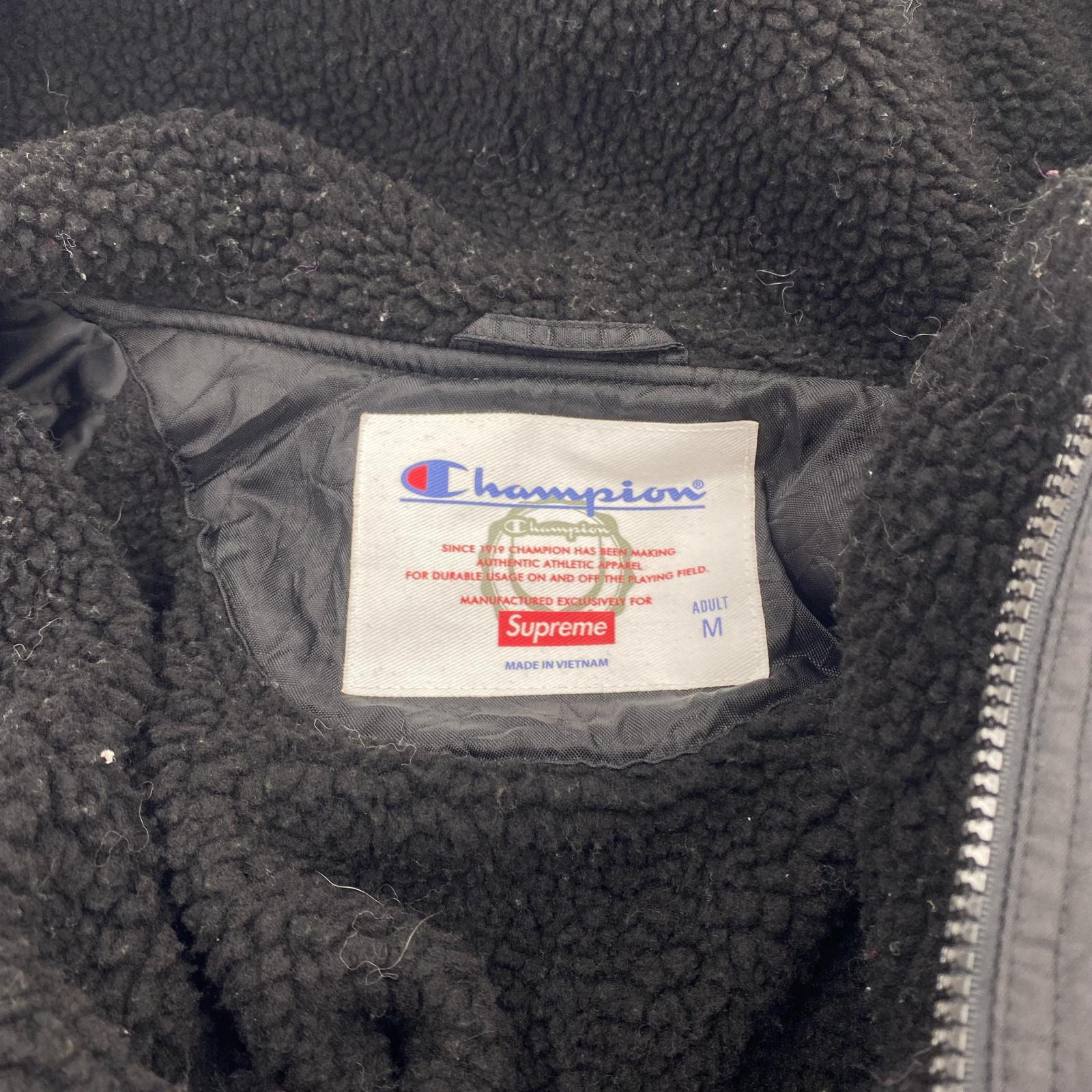 ジャケット Champion Sherpa Lined Hooded Jacket 黒 M M ブラック