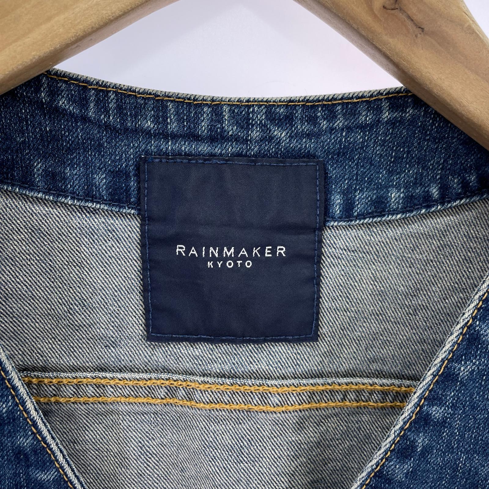 デニムジャケット RAINMAKER KNIT SLEEVE DENIM JACKET (46) 46 ネイビー