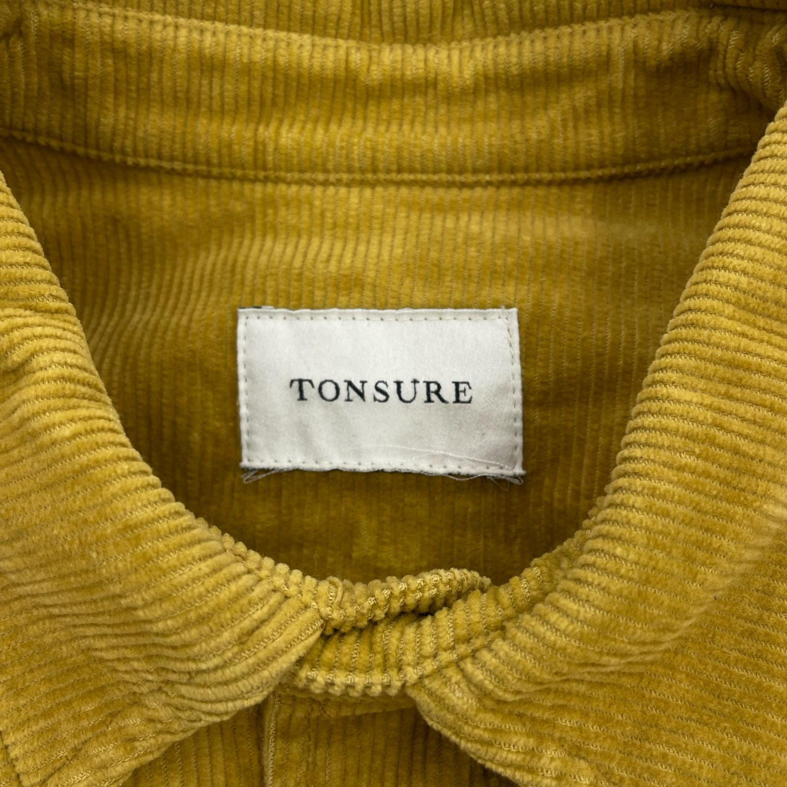 長袖シャツ TONSURE オーバーサイズシャツ コーデュロイ キャメル (48) 48