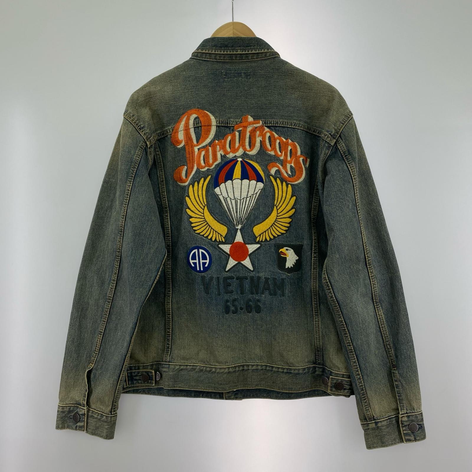 デニムジャケット Paratroops刺?/XL/6142160 LL ブルー