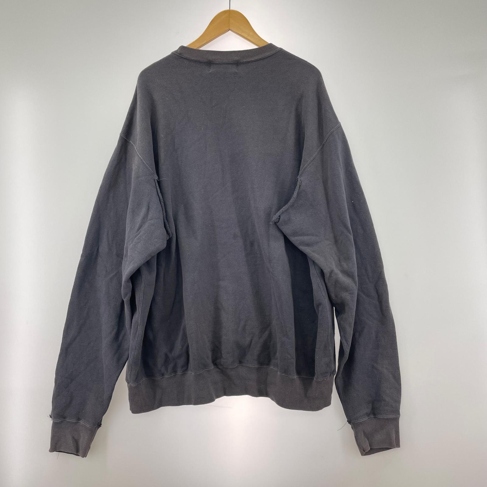 スウェット Crew neck sweat 黒 3 ブラック