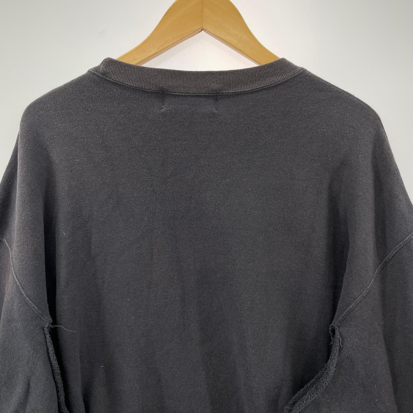 スウェット Crew neck sweat 黒 3 ブラック