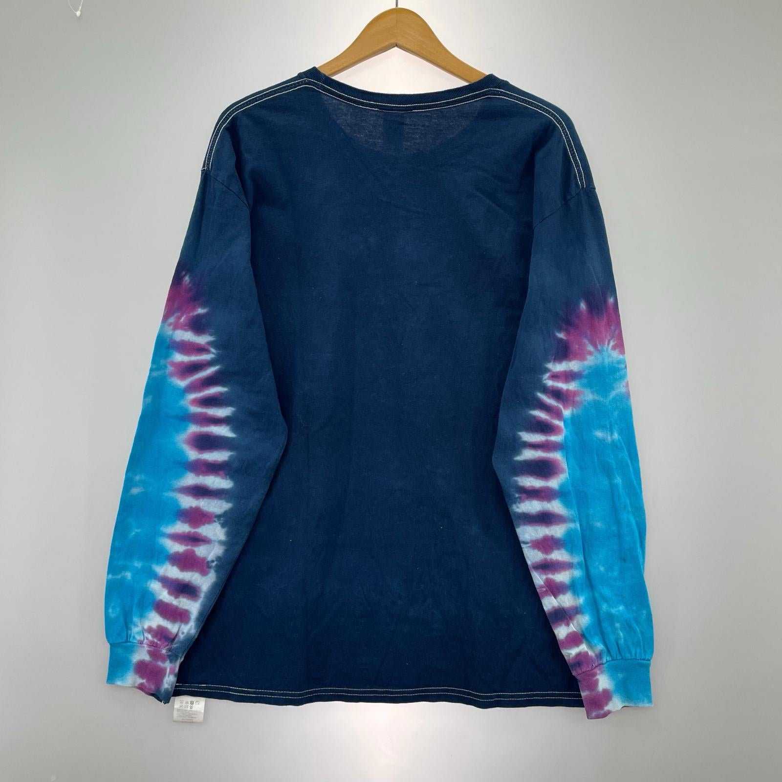 長袖Tシャツ CHALLENGER L/S TEE TIE DYE LOGO TEE 紺 (L) L