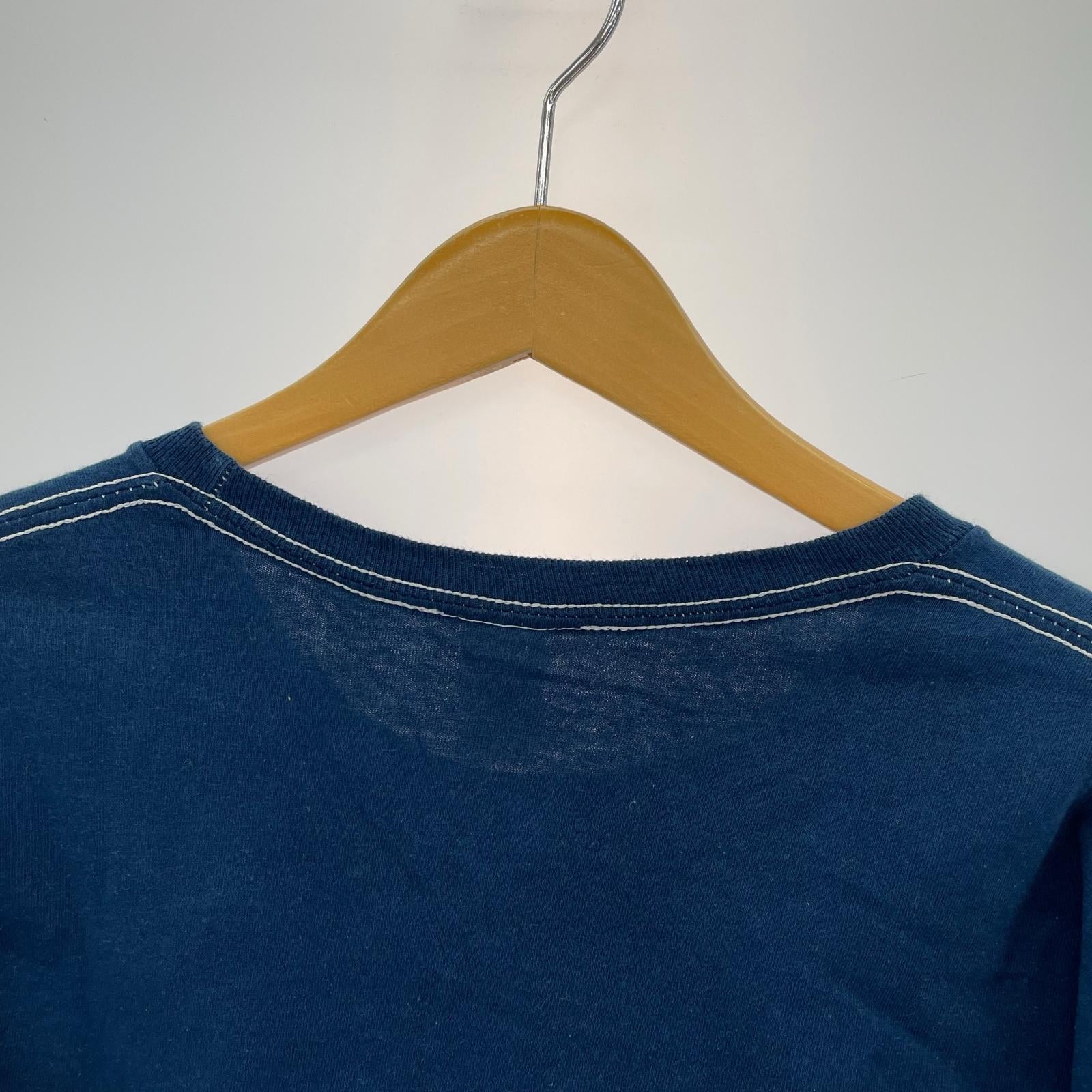 長袖Tシャツ CHALLENGER L/S TEE TIE DYE LOGO TEE 紺 (L) L