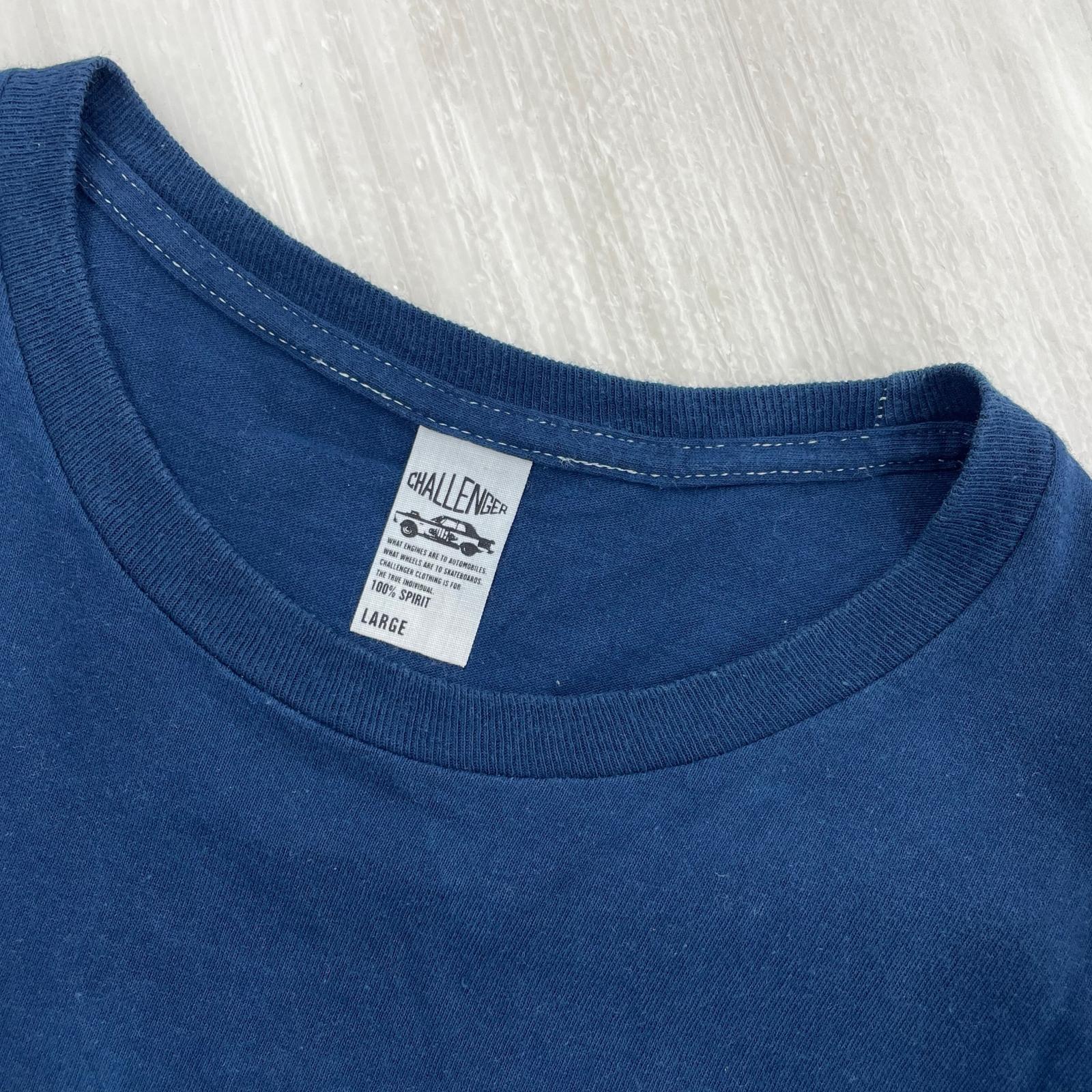 長袖Tシャツ CHALLENGER L/S TEE TIE DYE LOGO TEE 紺 (L) L