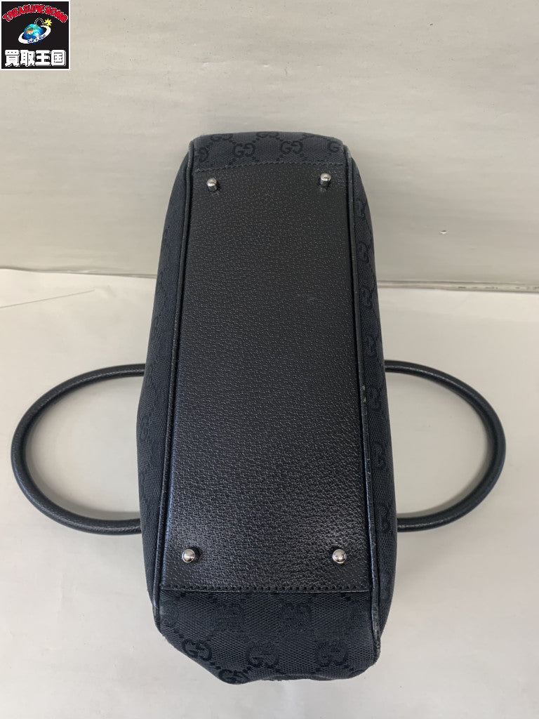 GUCCI GGキャンバス トートバッグ 黒 113011