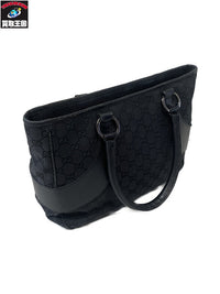 GUCCI GGキャンバス トートバッグ 黒 113011