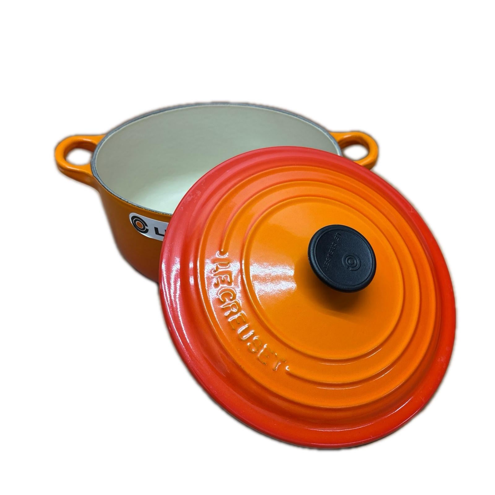 LE CREUSET ココット ロンド オレンジ L E C R EU S E T その他雑貨