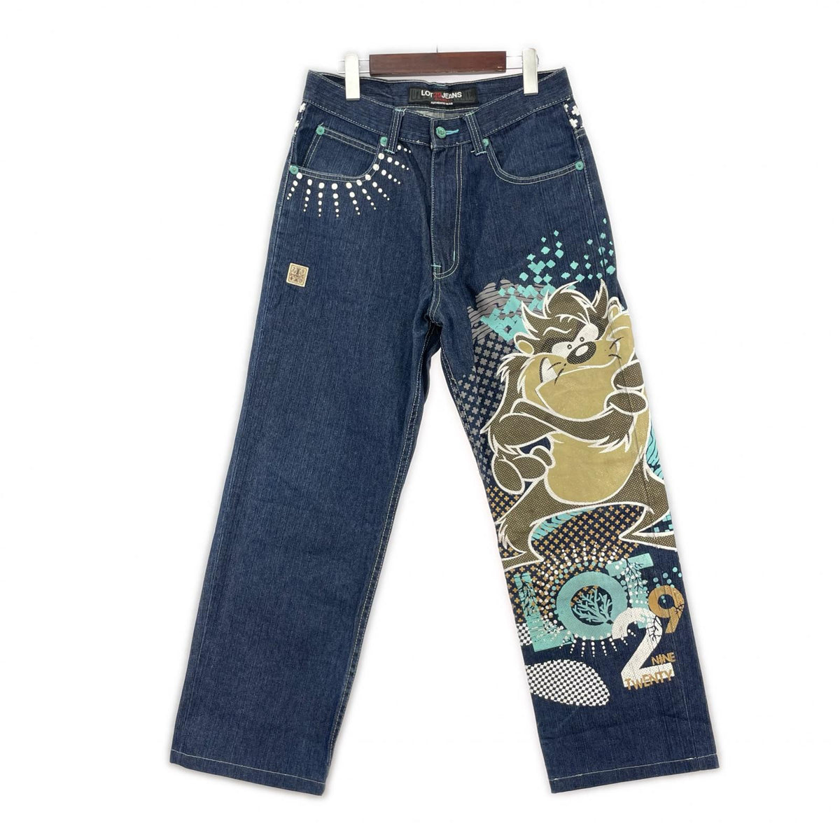 デニムパンツ LOT 29 JEANS タスマニアンデビル プリントデニム