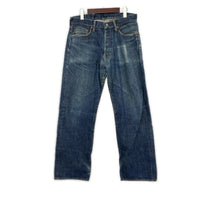 デニムパンツ STUDIO D’ARTISAN 301 波 松 豚 鶏 バックプリントデニム 33 33