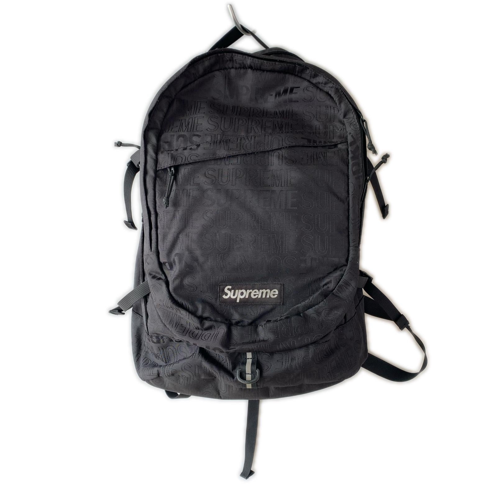 リュック・デイパック 19SS BACKPACK 黒 ジャガード ブラック