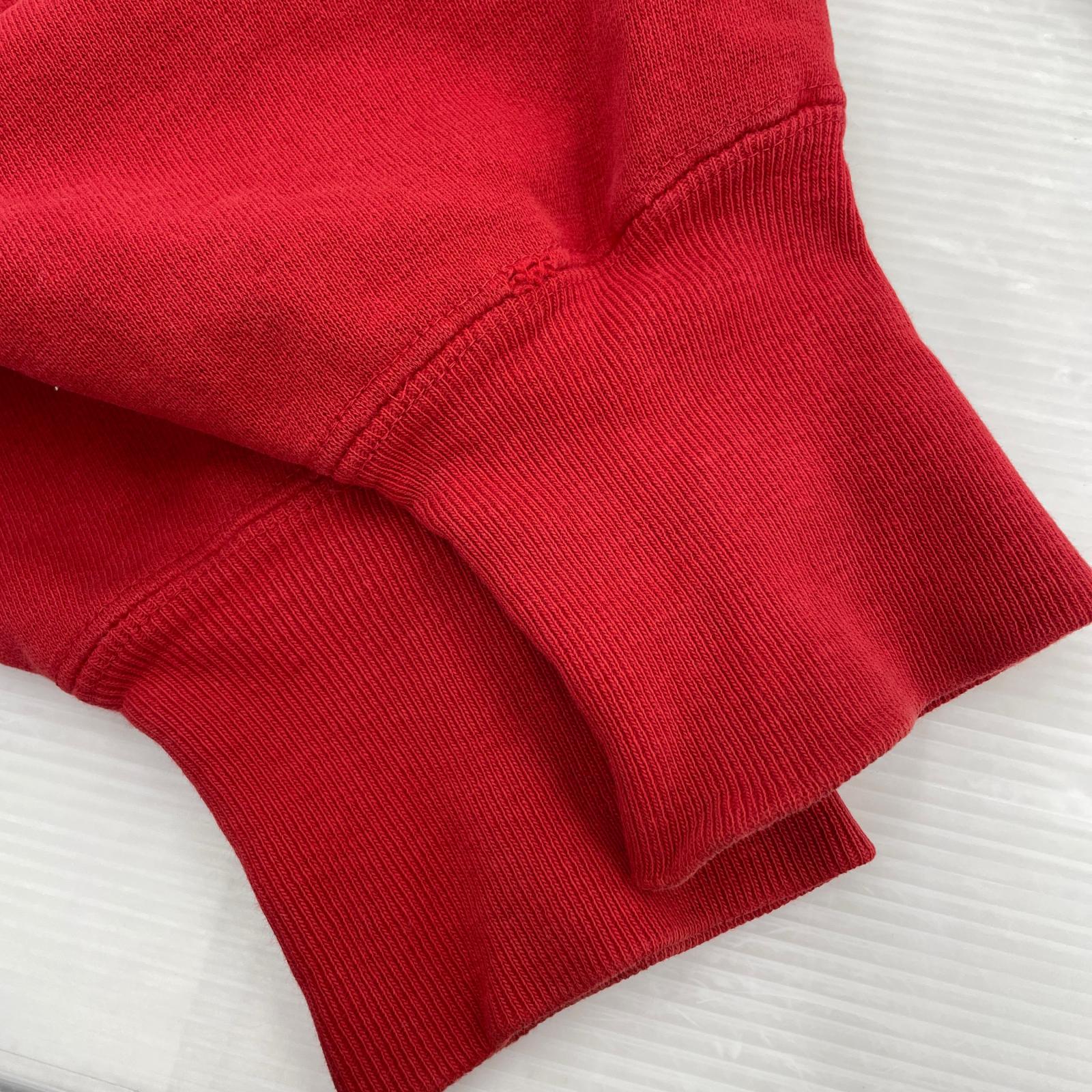 スウェット REVERSE WEAVE 刺繍タグ90s 赤 XL レッド