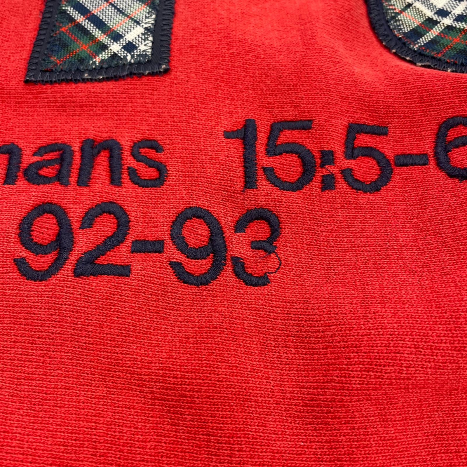 スウェット REVERSE WEAVE 刺繍タグ90s 赤 XL レッド
