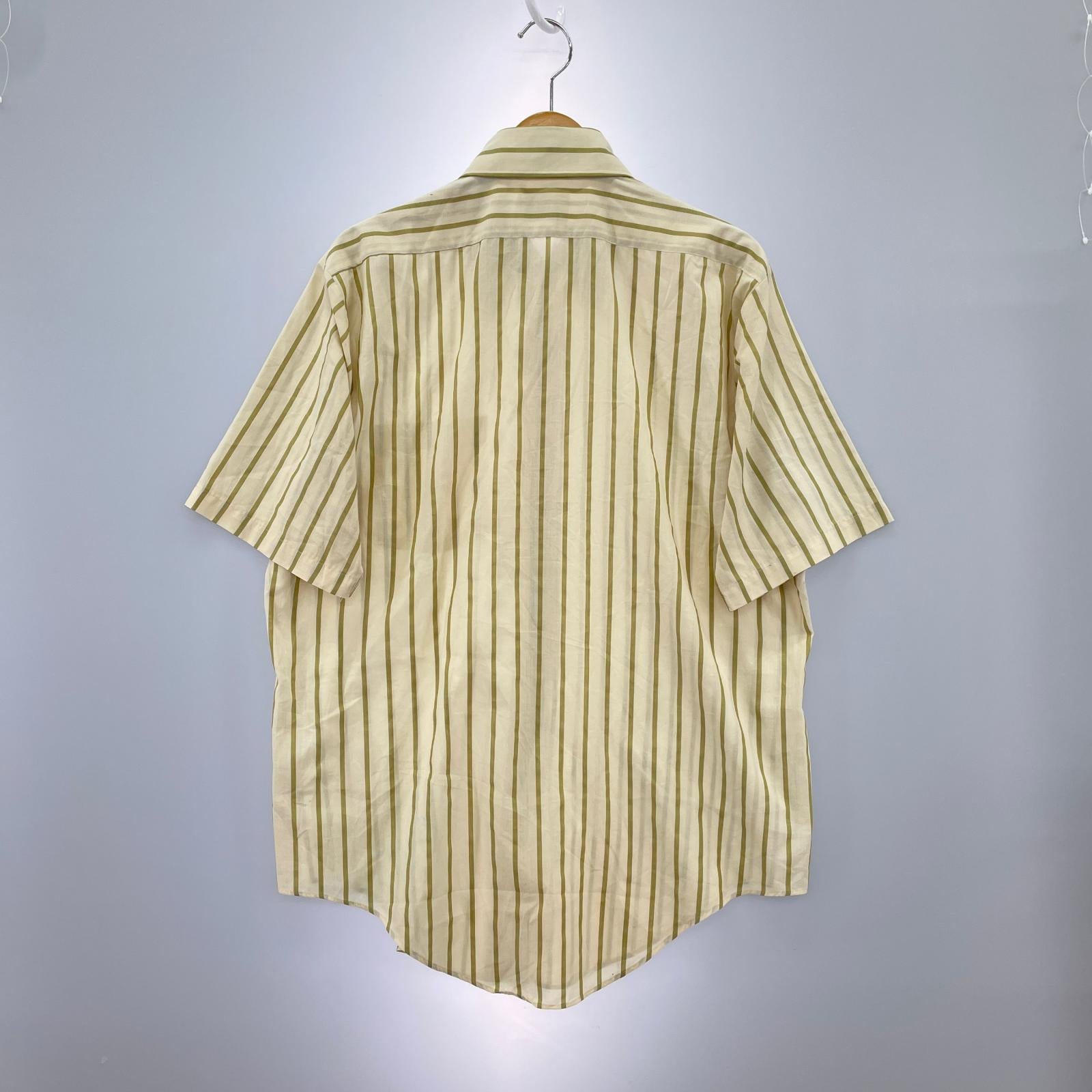 半袖シャツ 70s ArrowKentCollection StripeShirt ベージュ