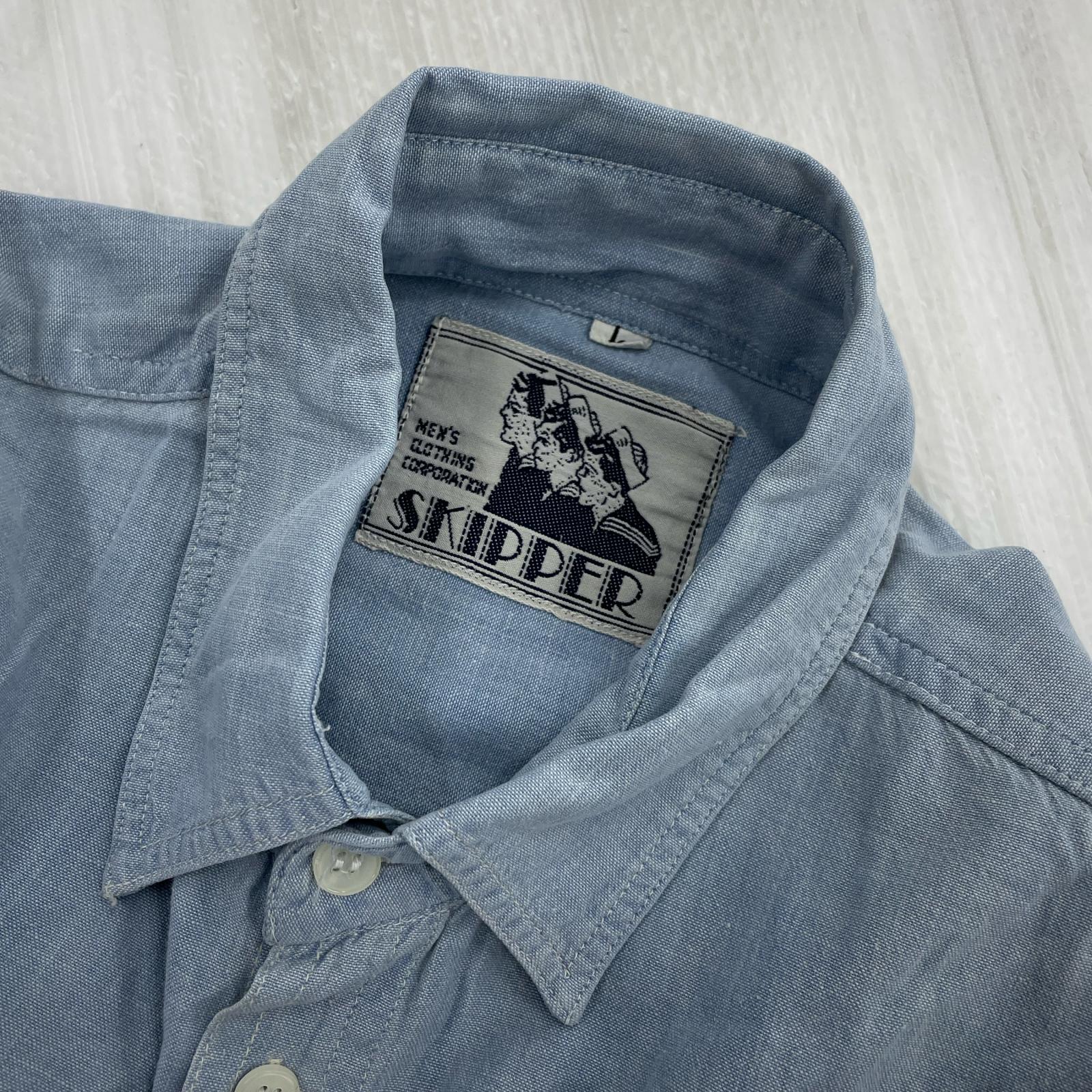 長袖シャツ 80-90s SKIPPER Cotton Shirt L RBL L