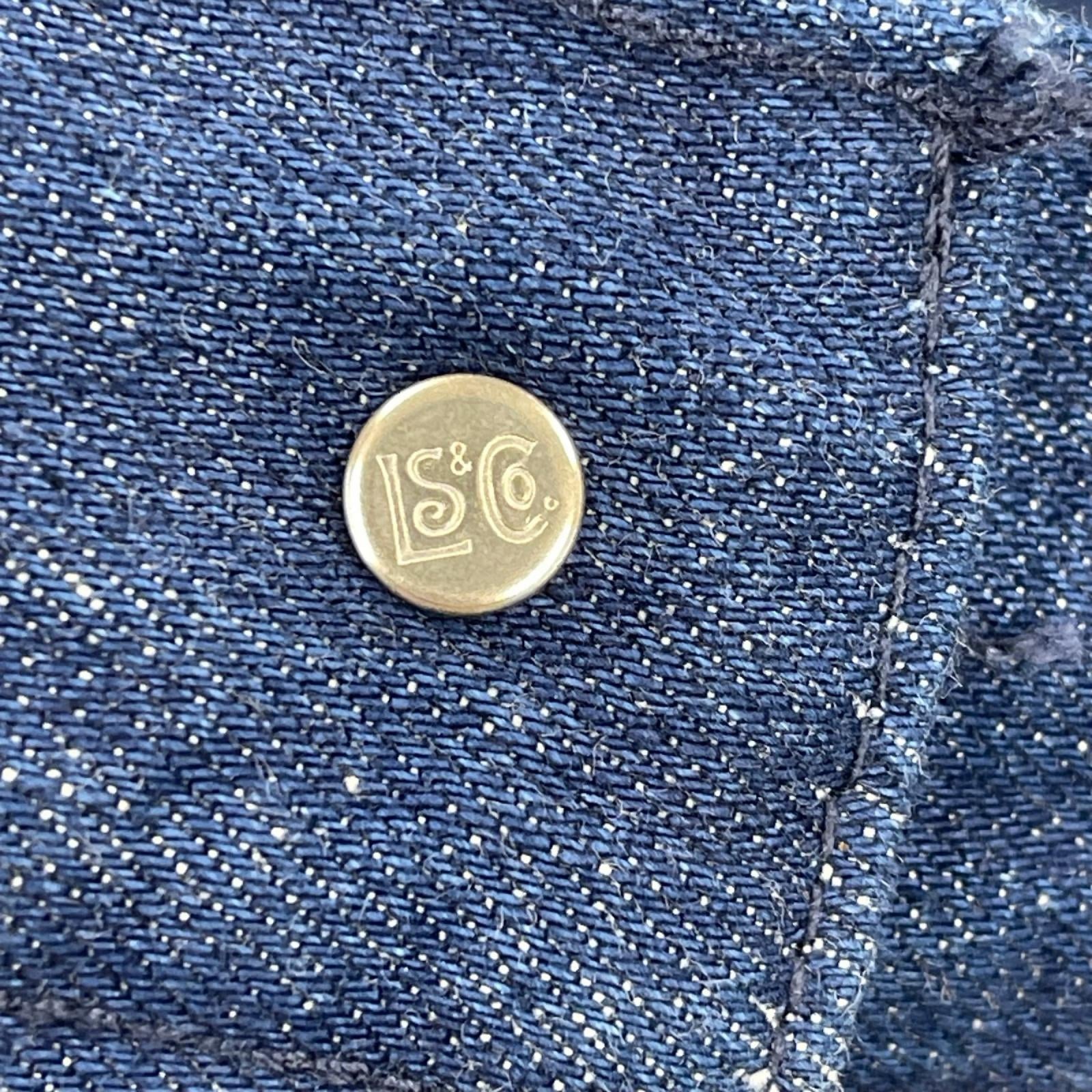 デニムジャケット Blue Tab 青 S ネイビー