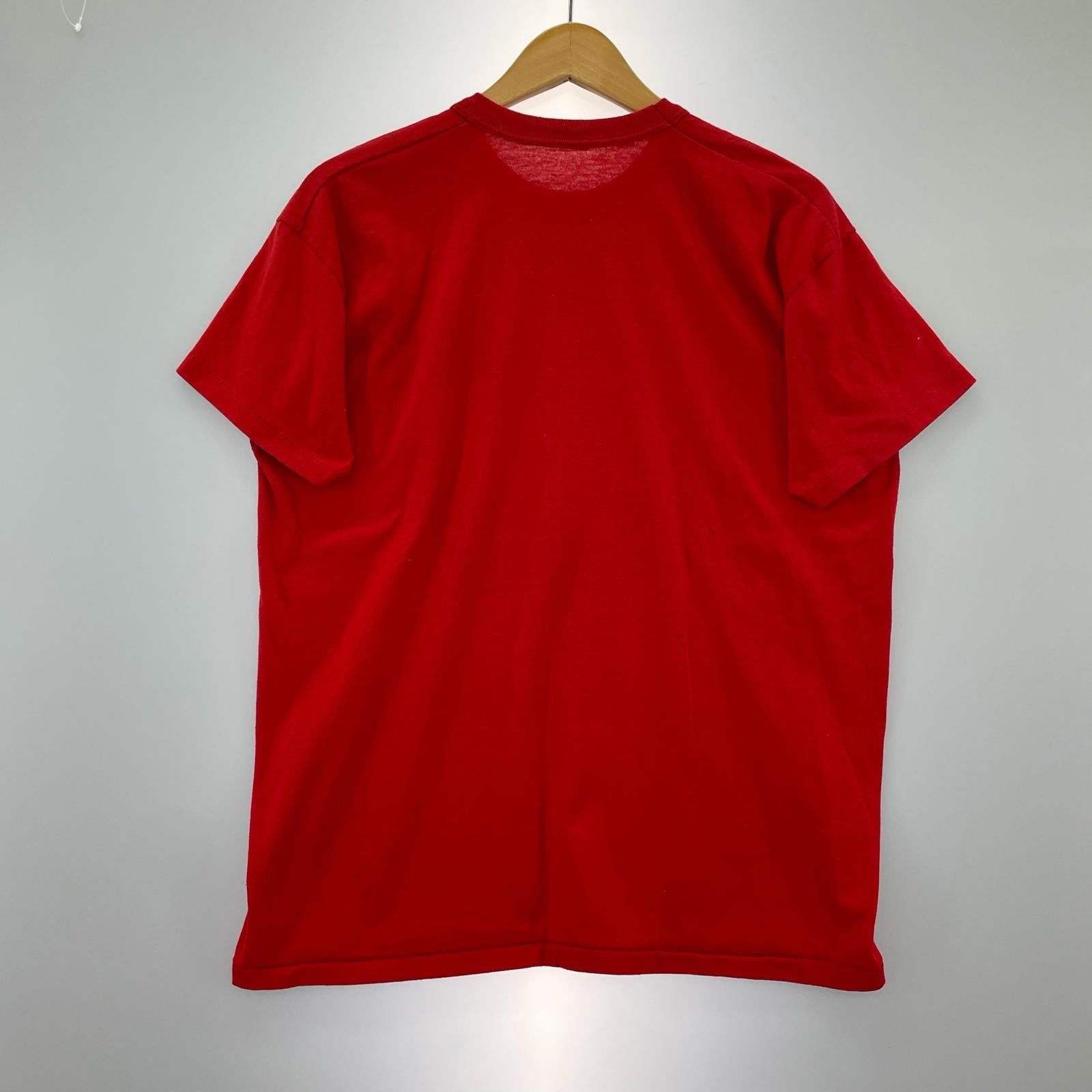 半袖Tシャツ RUSSEL ATHLETIC 80s 金タグパッチロゴS/STee 赤 (L) L レッド