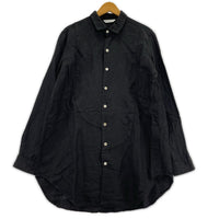 長袖シャツ BED J.W. FORD リネンシルク デザインロングシャツ 1 ブラック 1 ブラック