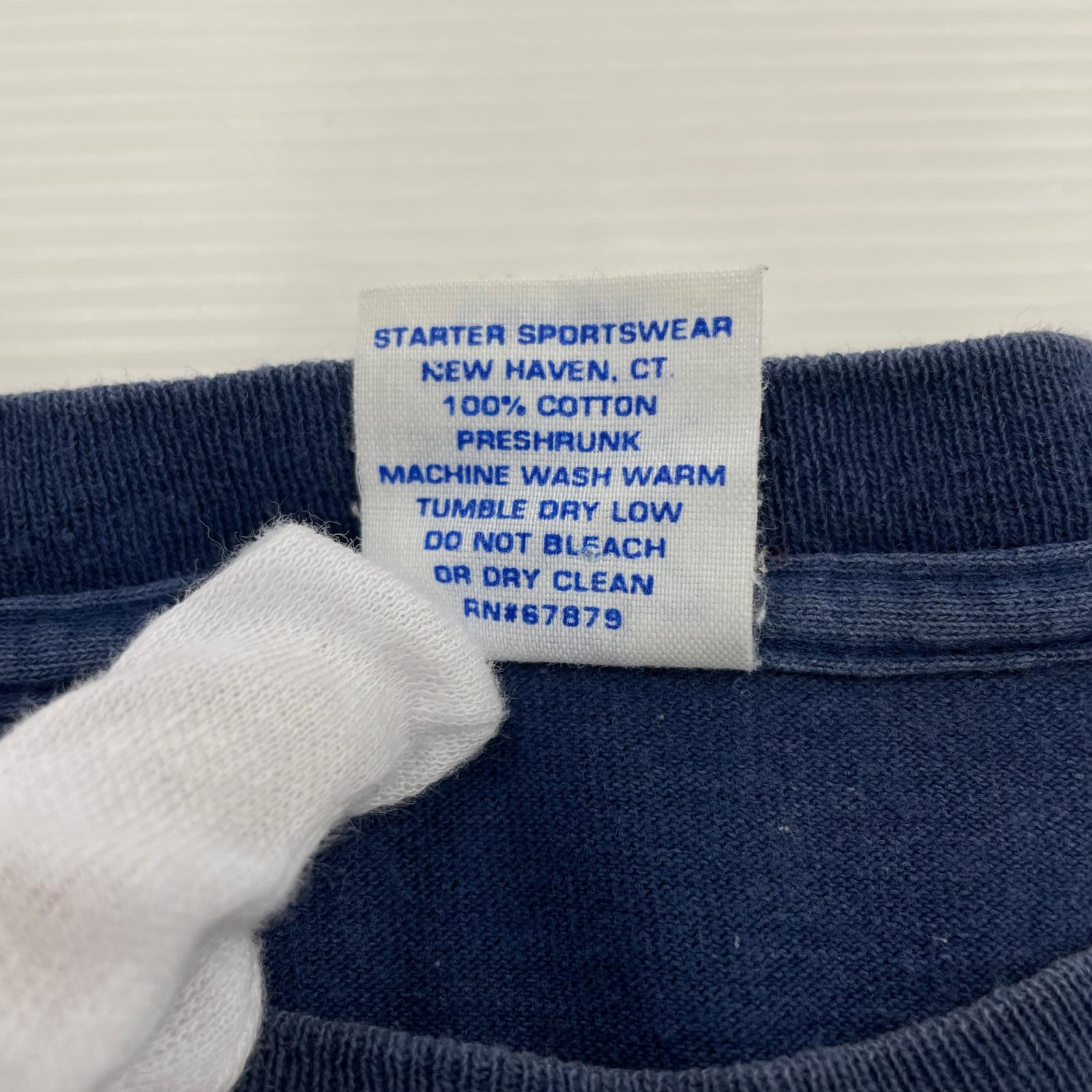 半袖Tシャツ 90s STARTER NY オニール L NVY L ネイビー