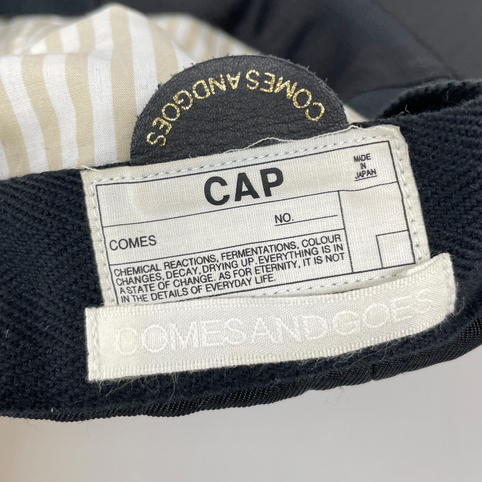 キャップ COMESANDGOES SHORT BRIM CAP ブラック ブラック