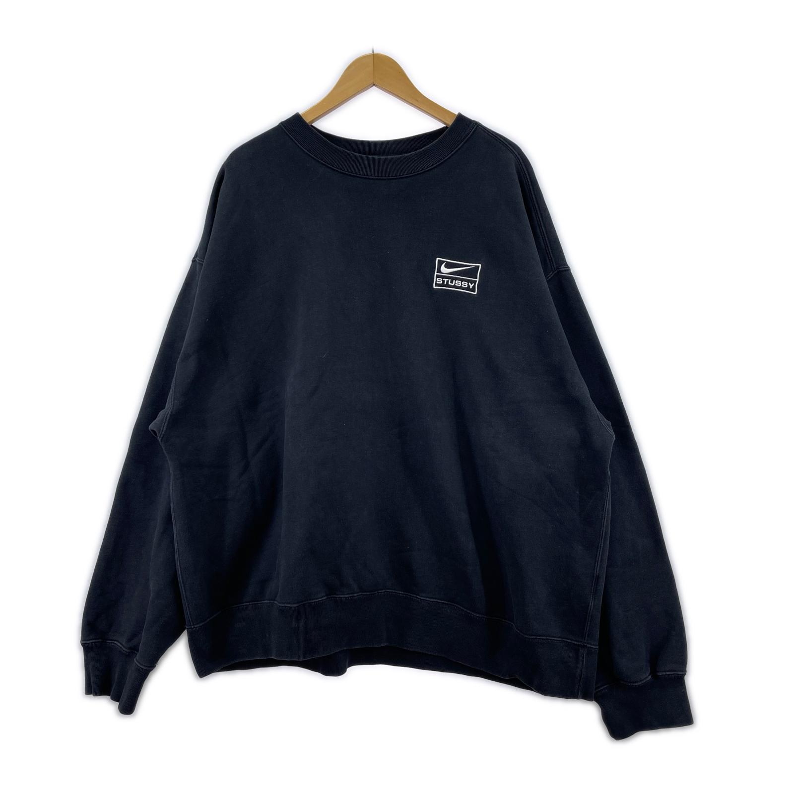スウェット × STUSSY WASHED NRG FLEECE CREWNECK(XL) ブラック