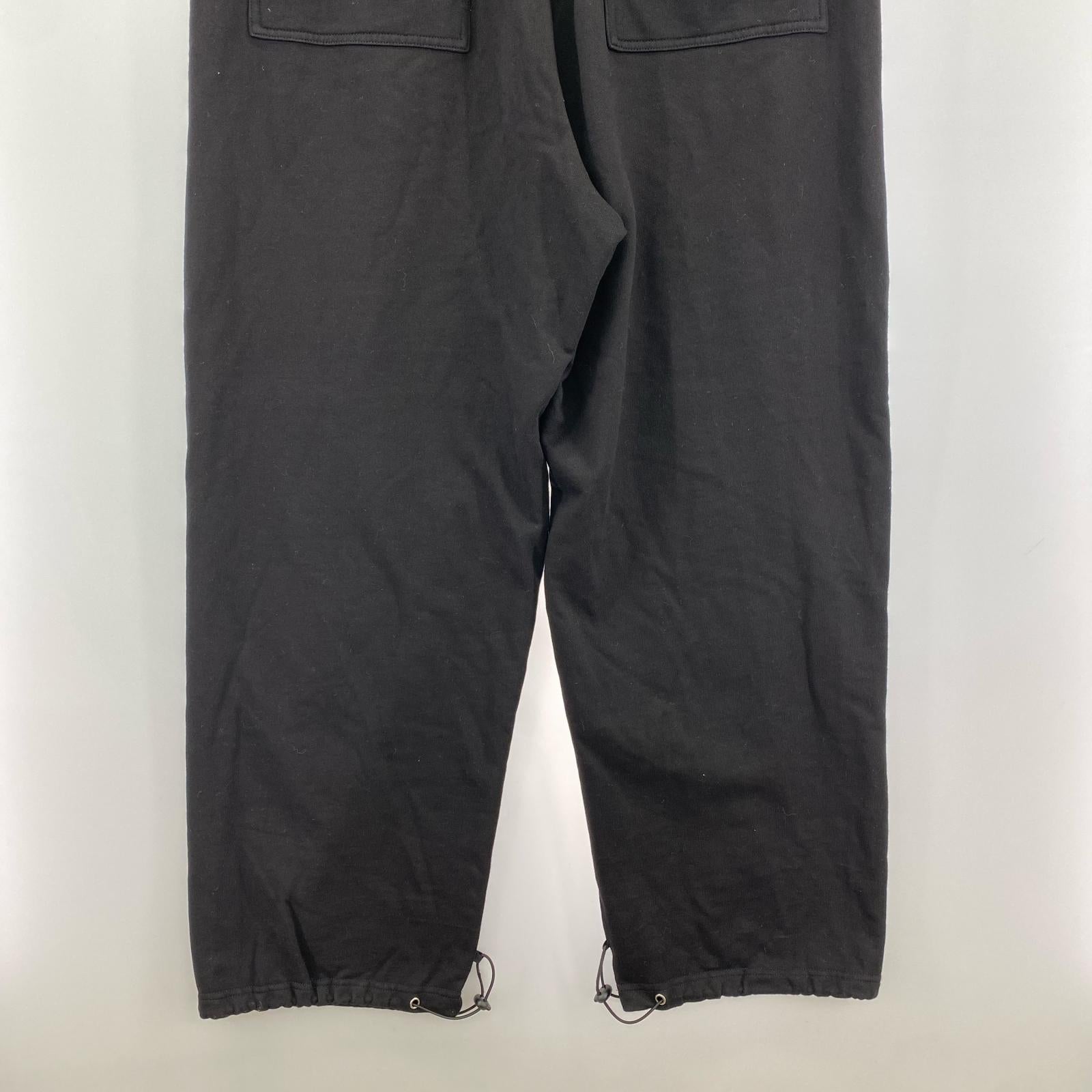 パンツ NO MASS PROD BAGGY SWEAT PANTS L ブラック