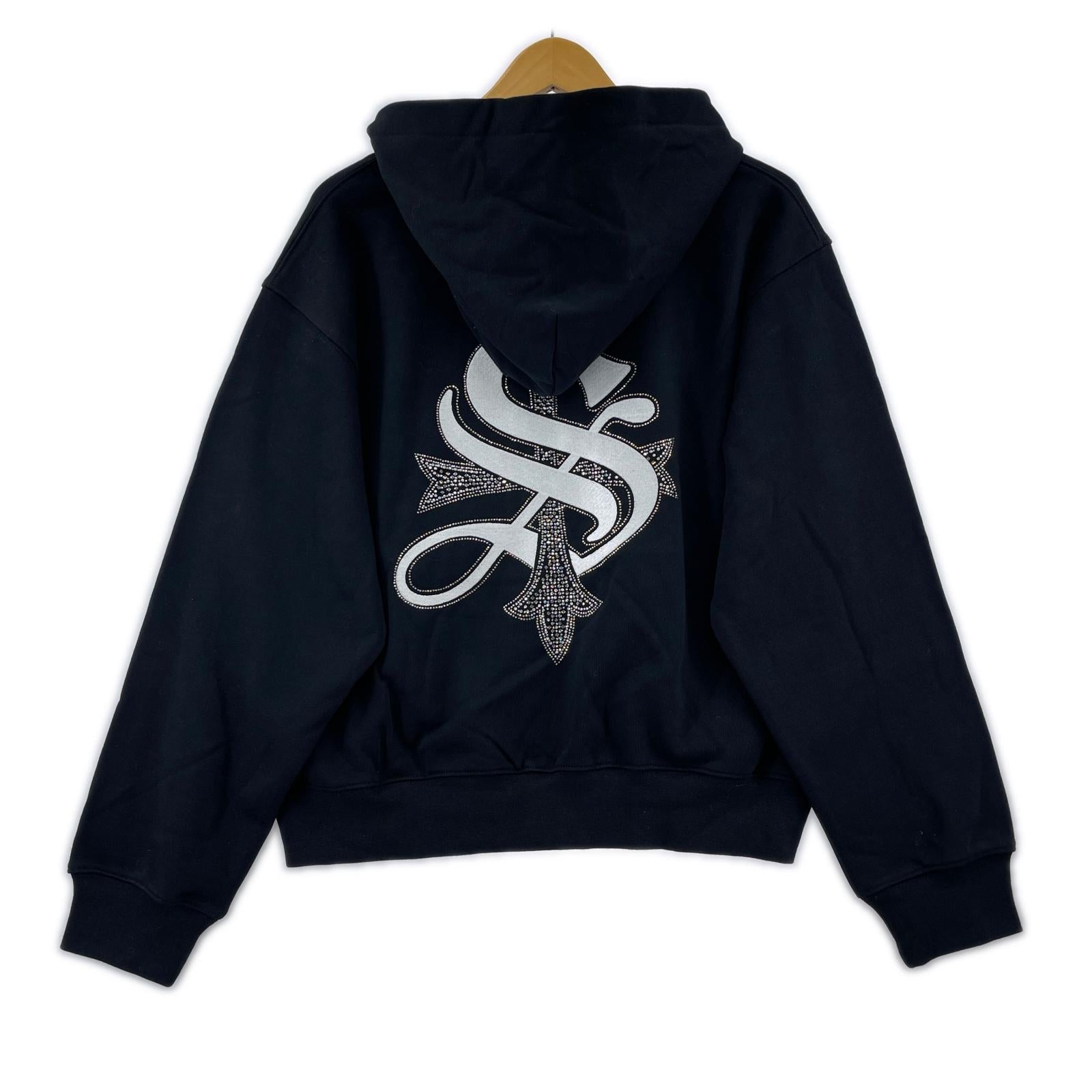 パーカー SUPPLIER Various Cross Zip Hoodie BLK S S ブラック