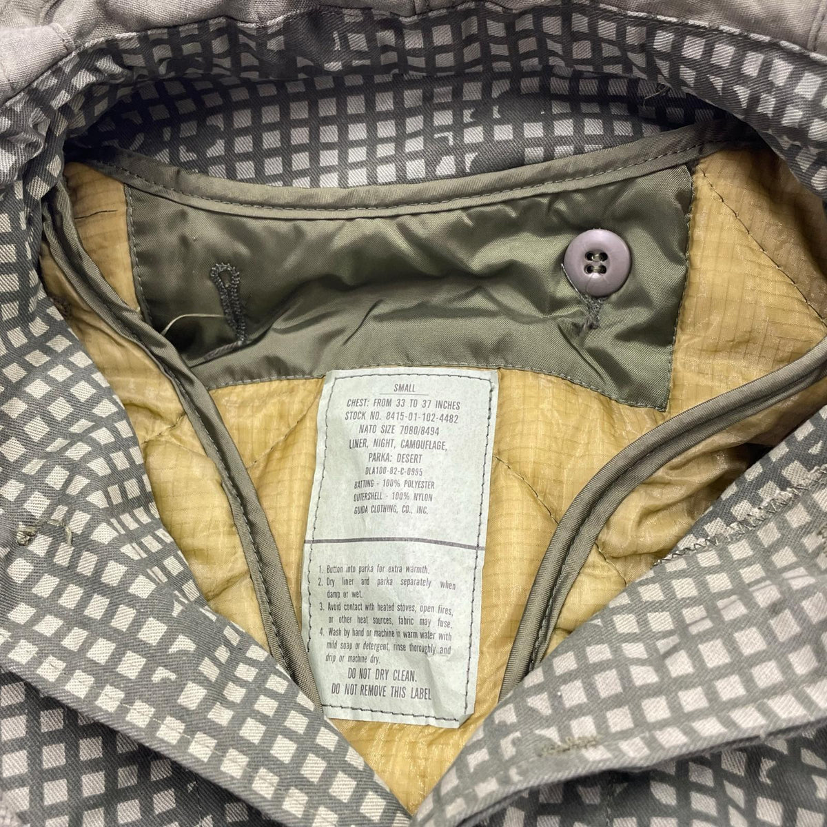 その他アウター US ARMY ナイトデザートカモ インナー付 S