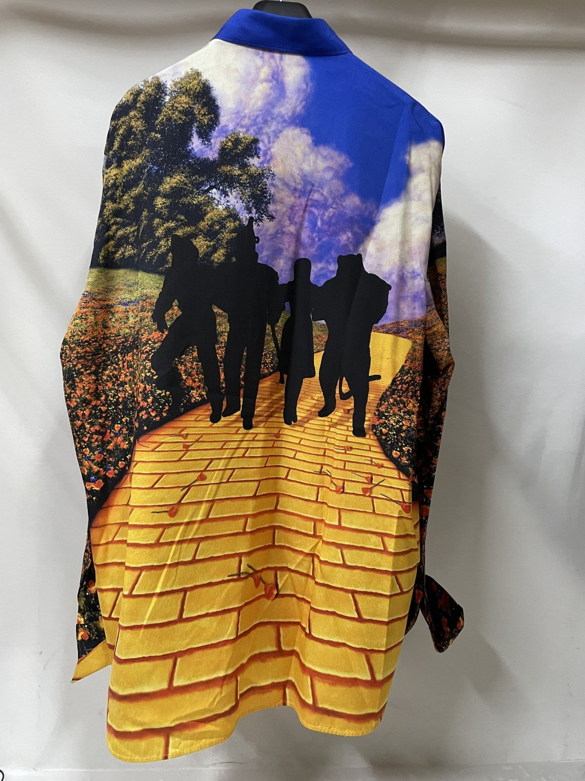 LOUIS VUITTON ヴァージル初期 19SS オズの魔法使い 総柄シルクシャツ XXL RM191 LUE HGS6W