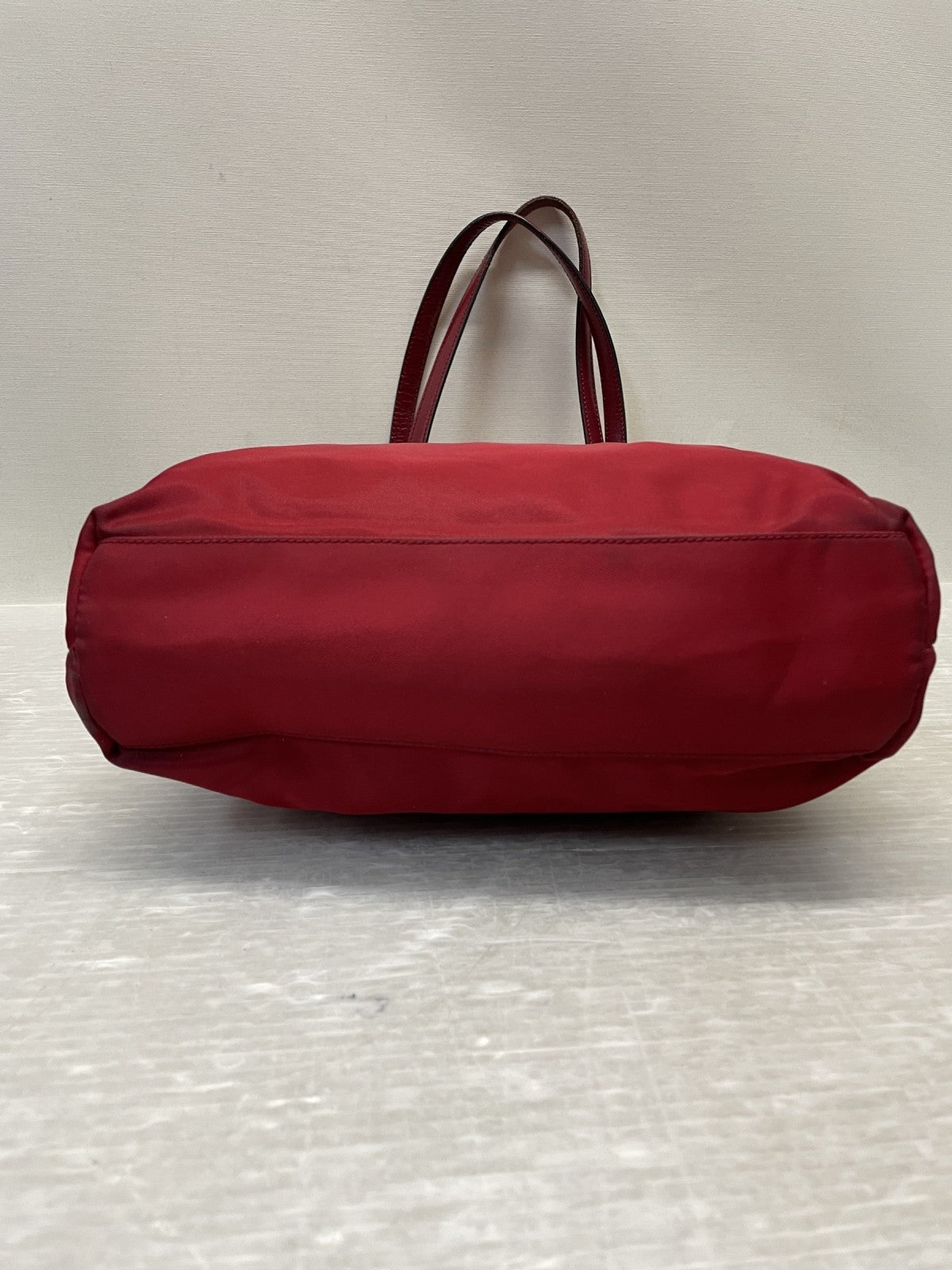 PRADA テスートベーシック ナイロンミニトートバッグ チェリーレッド