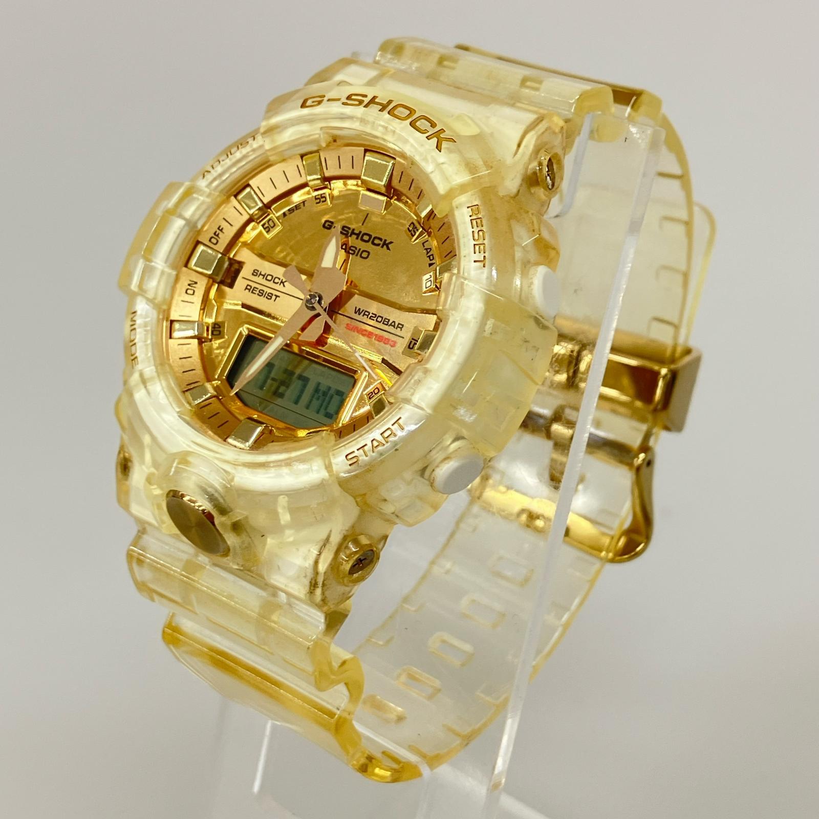 腕時計 CASIO G-SHOCK GA-835E 35周年 GLACIER GOLD QZ
