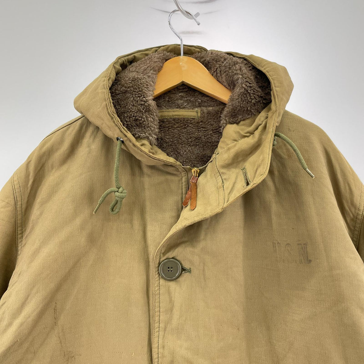 その他アウター 40s U.S.NAVY N-2 デッキコート カーキ