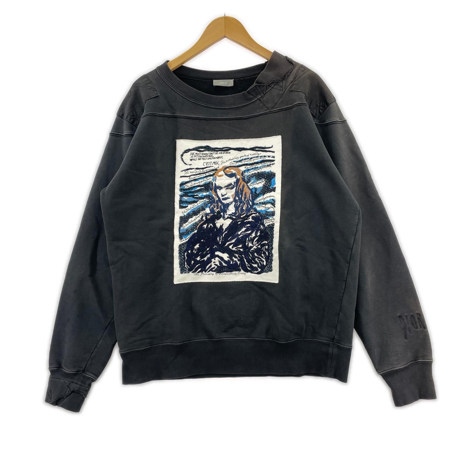 スウェット × kim jones monalisa 19AW(M) M ブラック