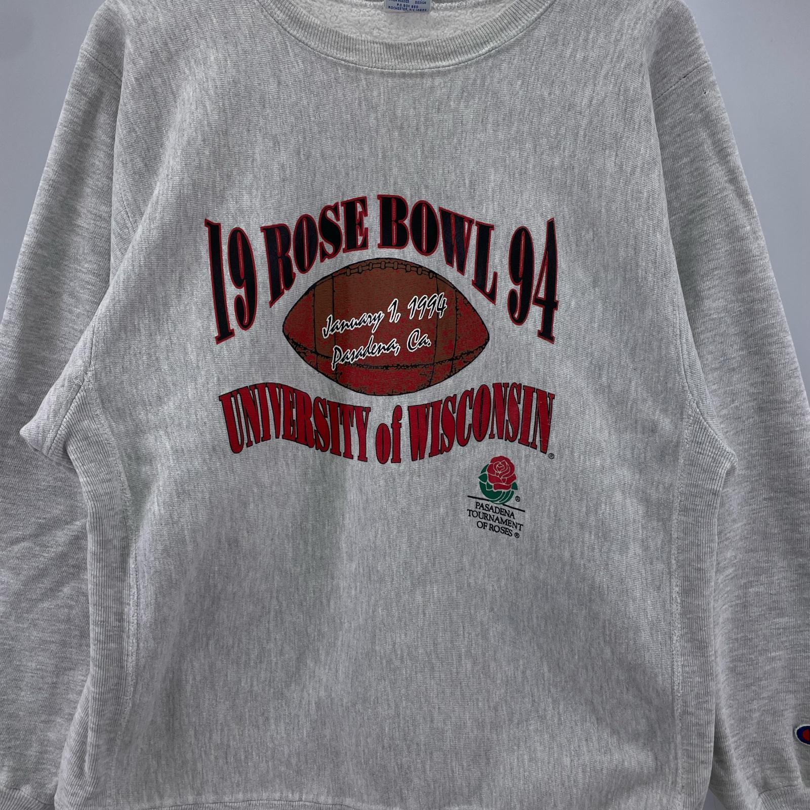スウェット 90s REVERSE WAVE USA製 COLLEGE(L) L グレー