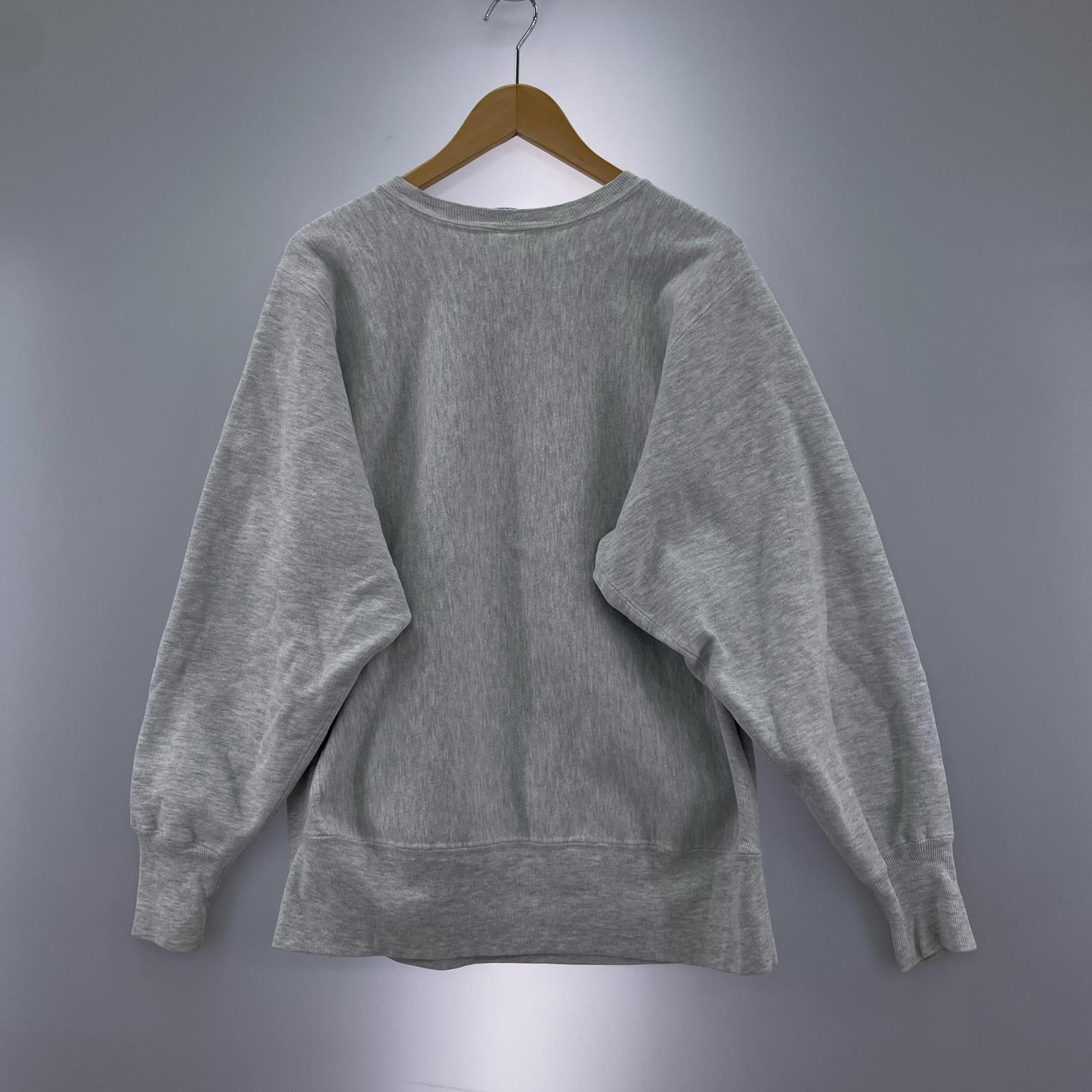 スウェット 90s REVERSE WAVE USA製 COLLEGE(L) L グレー