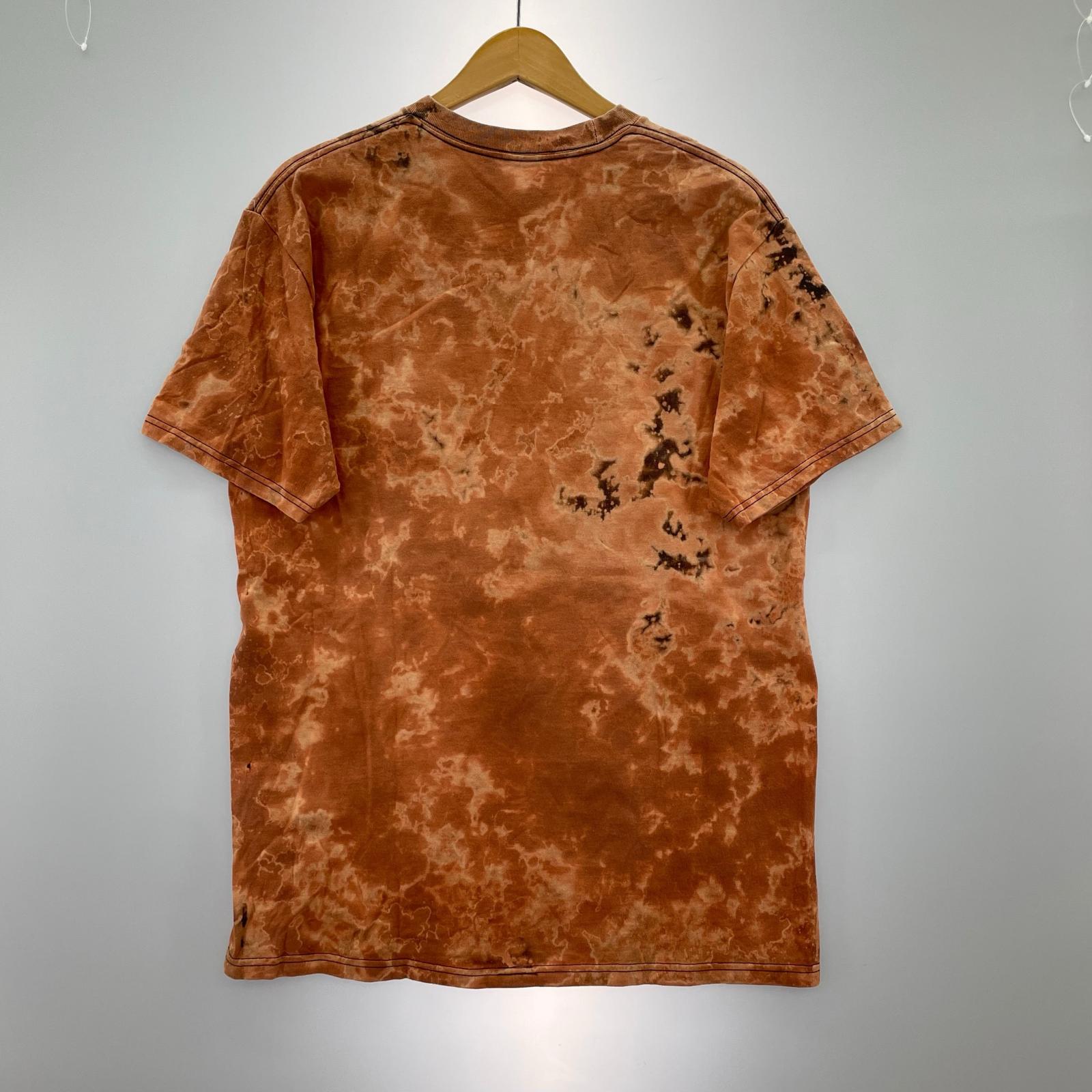 半袖Tシャツ STUSSY S/STee スケルトン タイダイ (M) M オレンジ