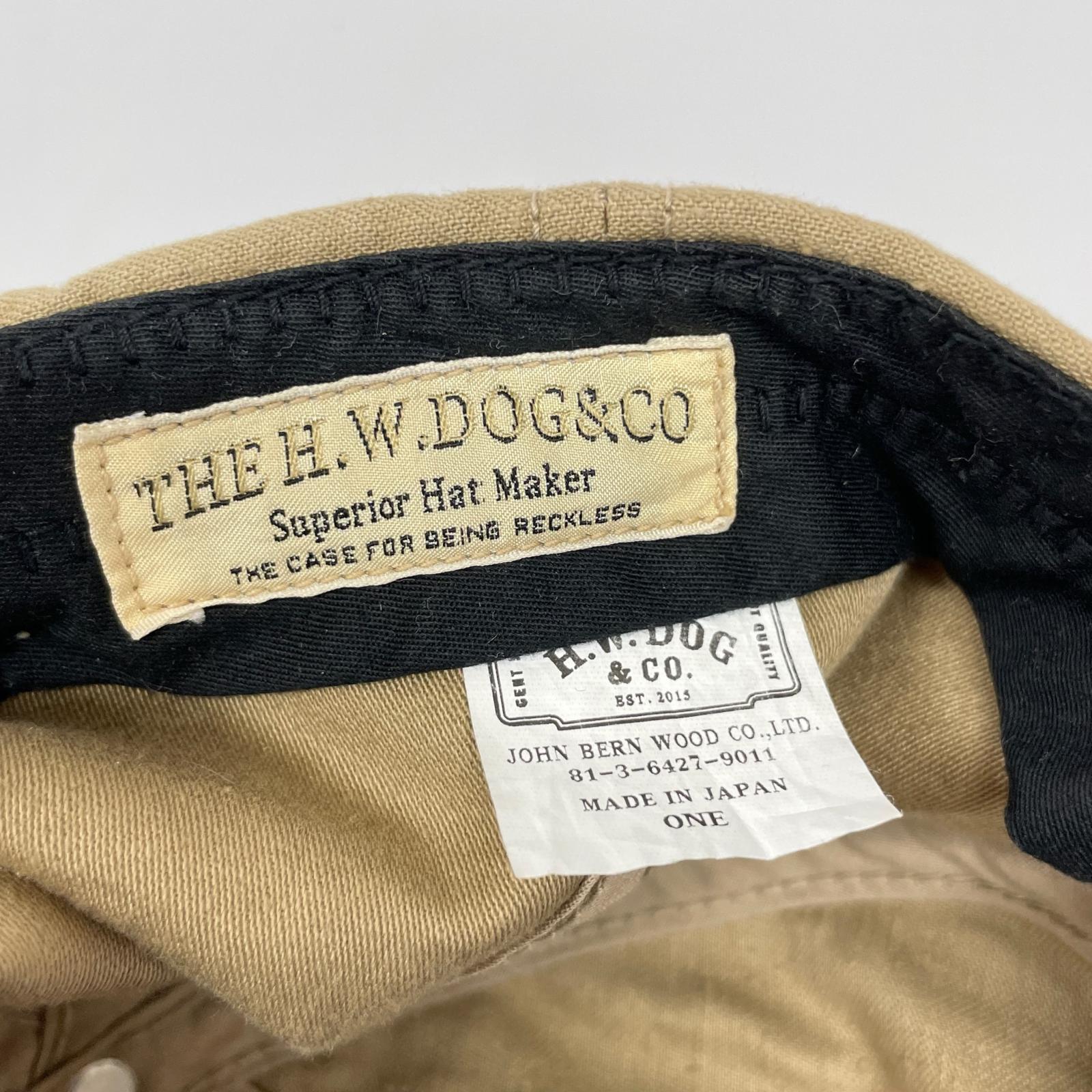 キャップ THE H.W.DOG&CO NEP BS BB CAP D-00685 ベージュ ベージュ